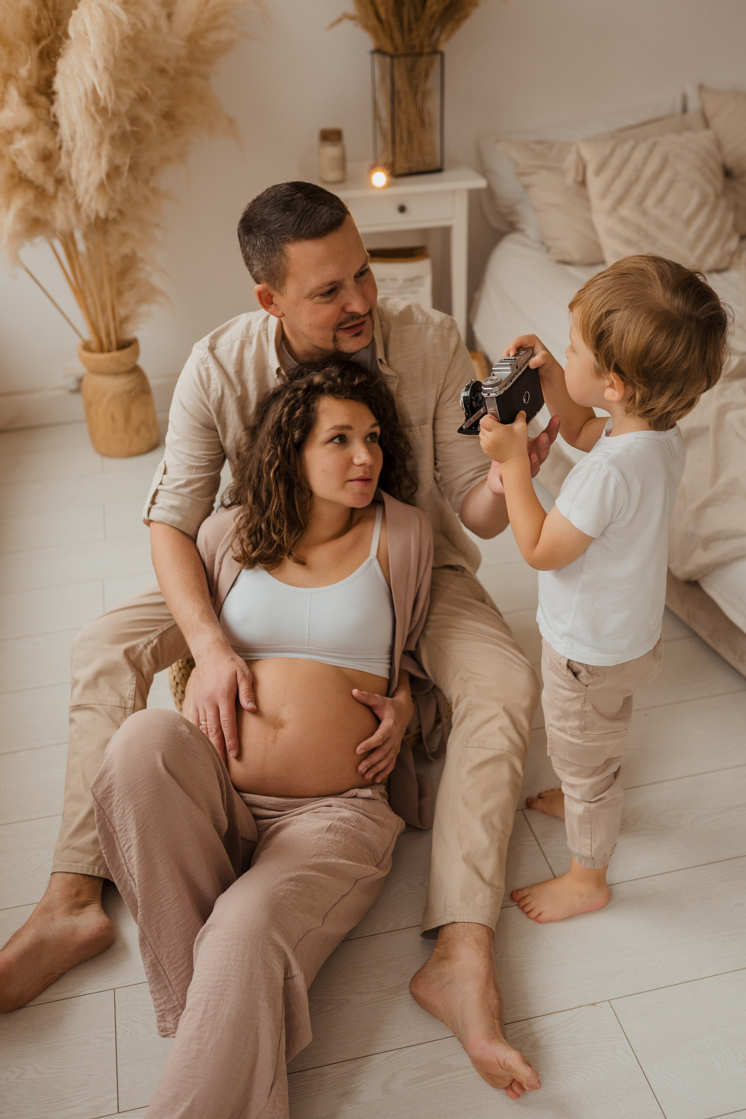 Семейная фотосессия в студии в Москве, семейный фотограф Анна Полушина. Свадебный фотограф в Москве Анна Полушина