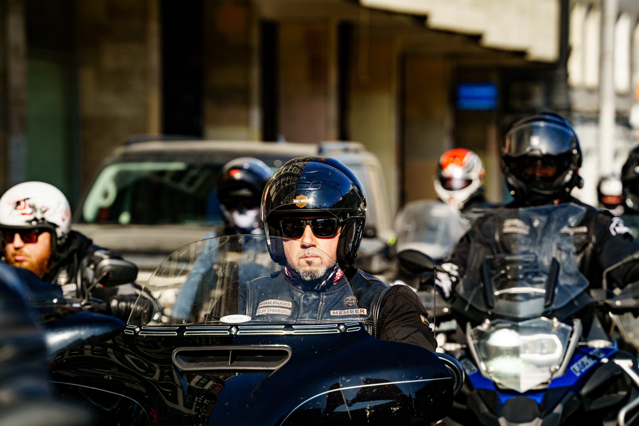 Прохват мотоклуба Norman Riders ч.1. Концертный и репортажный фотограф в Санкт-Петербурге Слава Пахомов