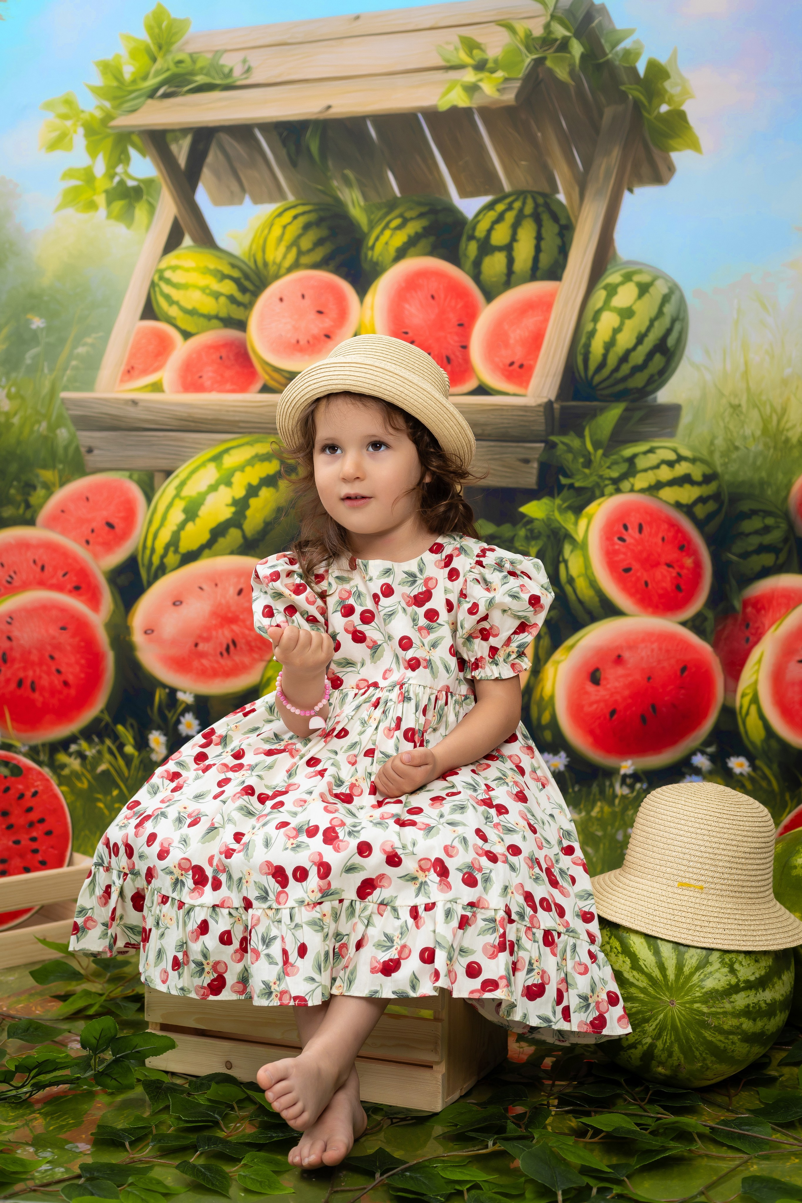 Фотосессия с арбузами. Выпускные альбомы. Фотостудия «Олеся»