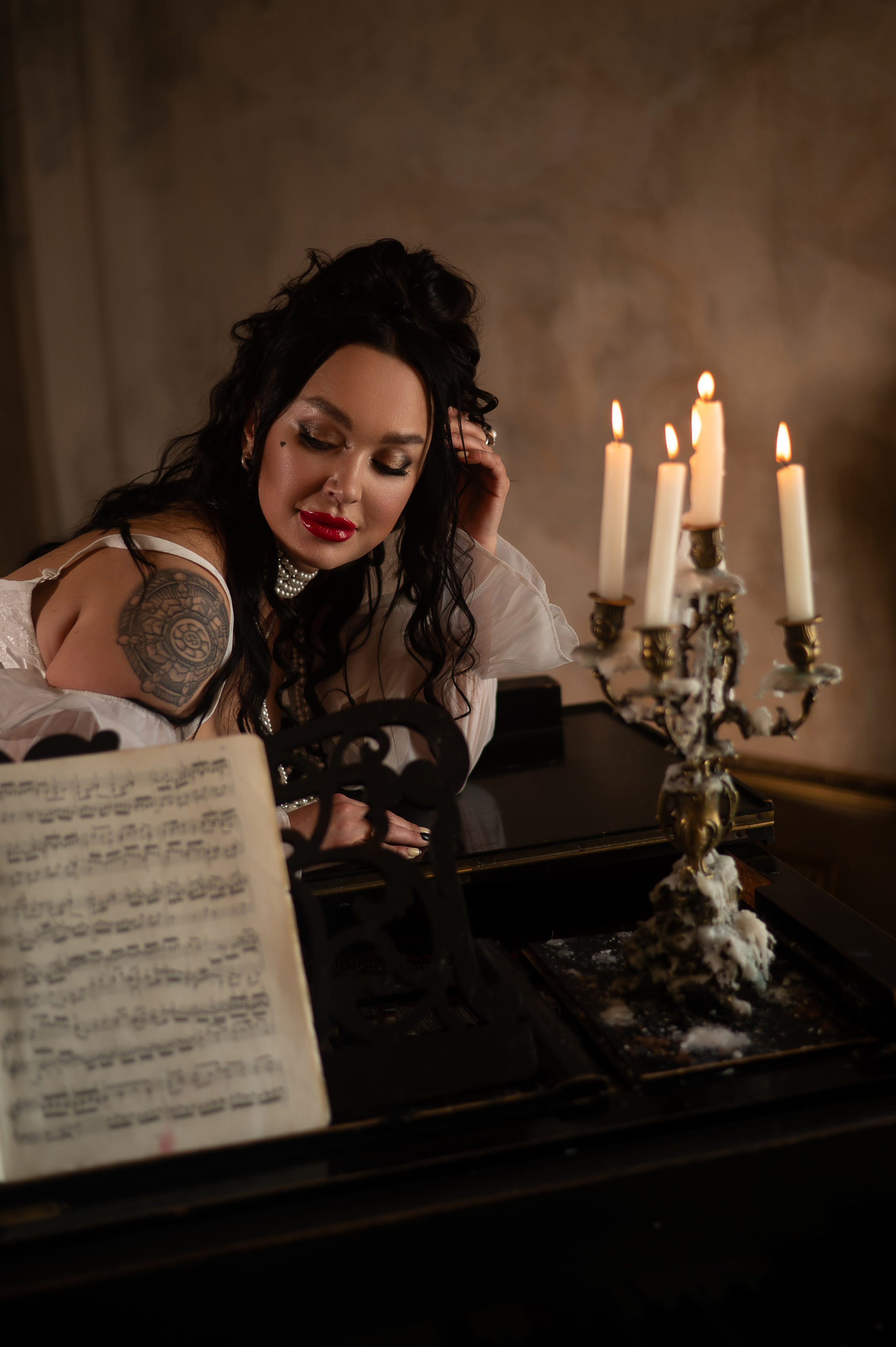 Будуарная винтажная фотосессия в Питере. Женский фотограф Санкт-Петербург Александра Колий