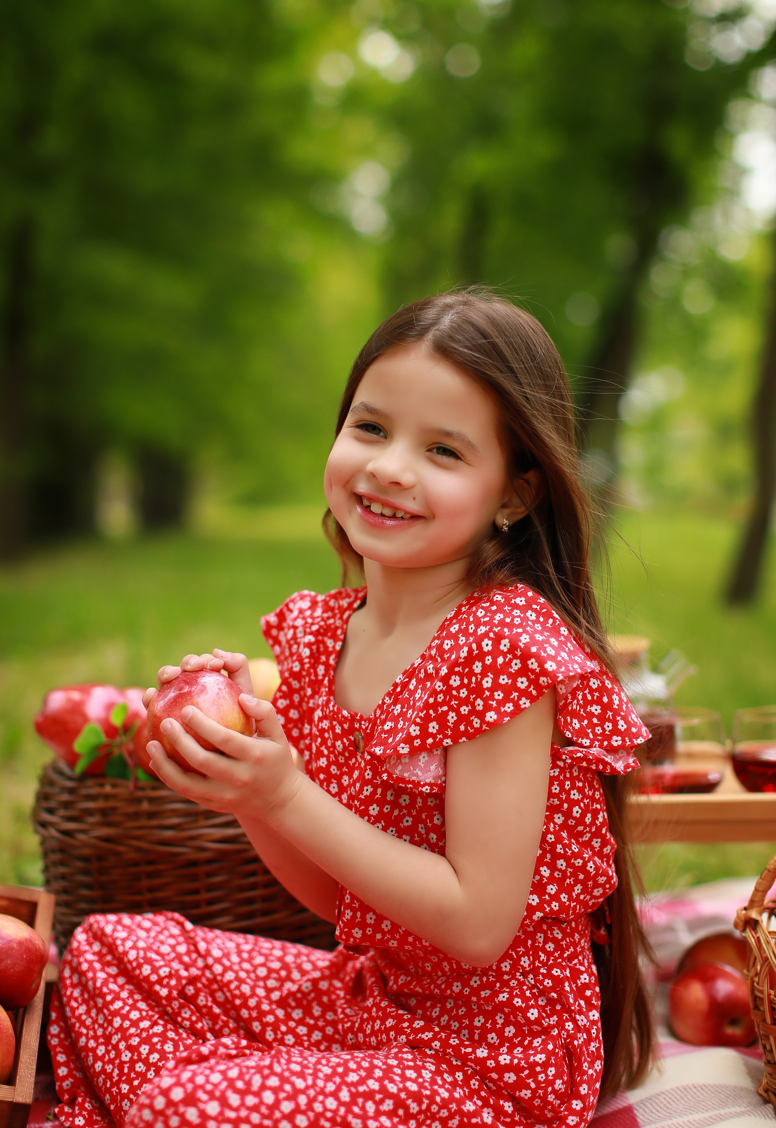 Яблочный пикник. Детский семейный фотограф Краснодар