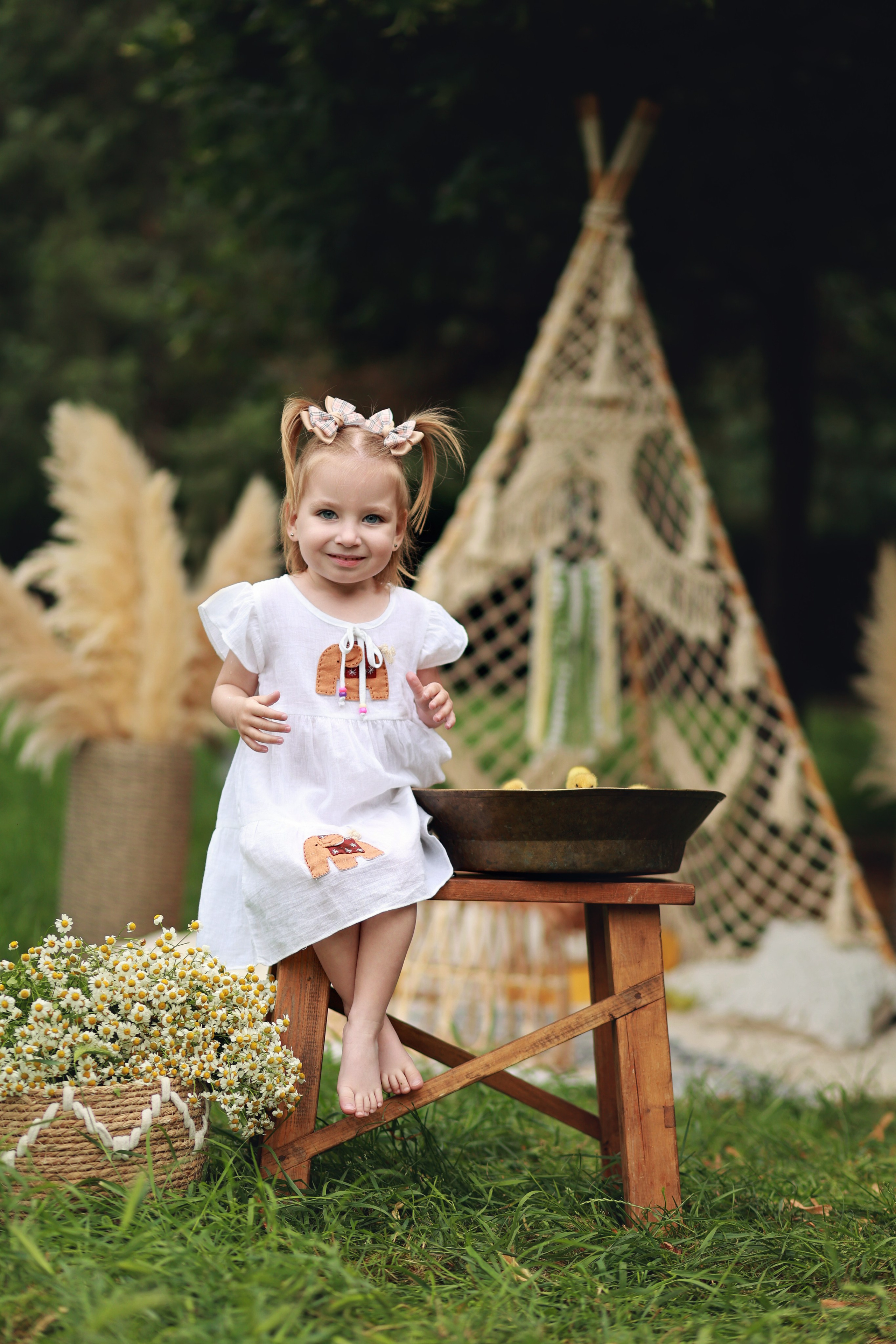 Бохо в Чистяковской Роще. Детский семейный фотограф Краснодар