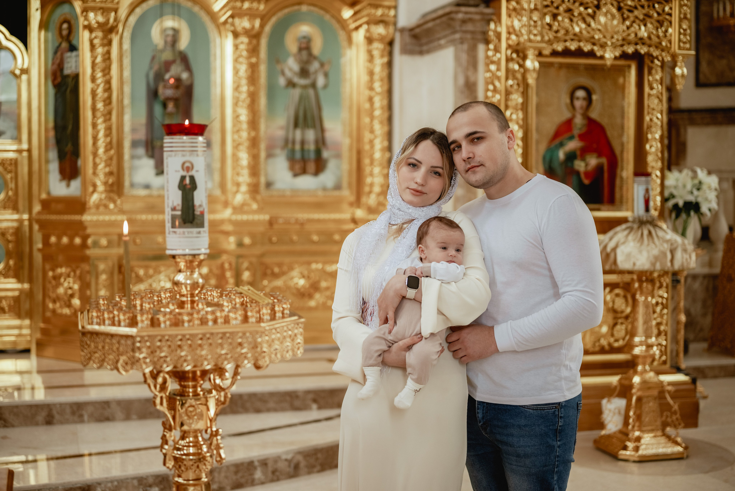 Крещение в Донецке. Юлия Басня семейный и свадебный фотограф в Донецке