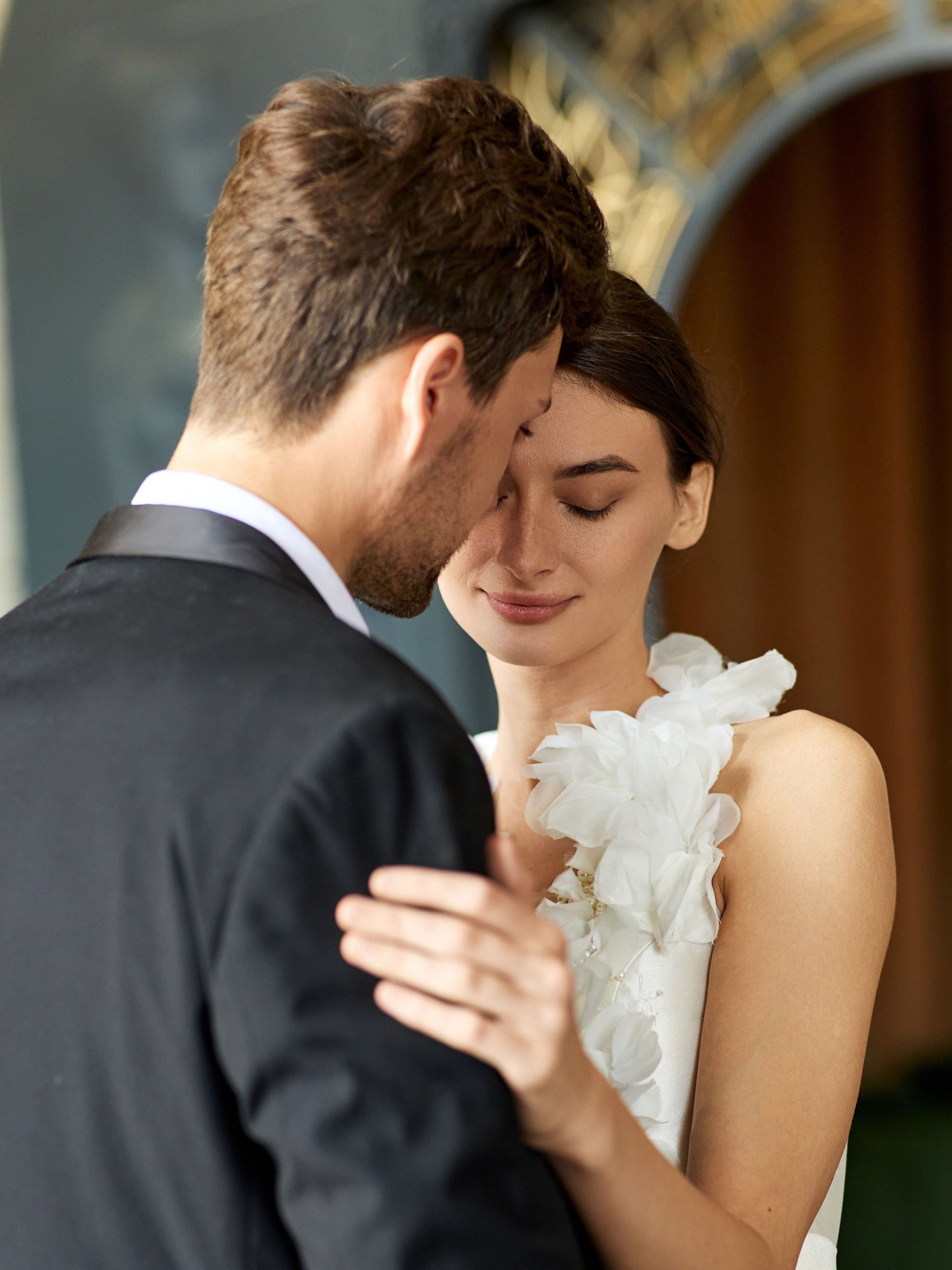 Свадебная прогулка в парке Горького в Москве