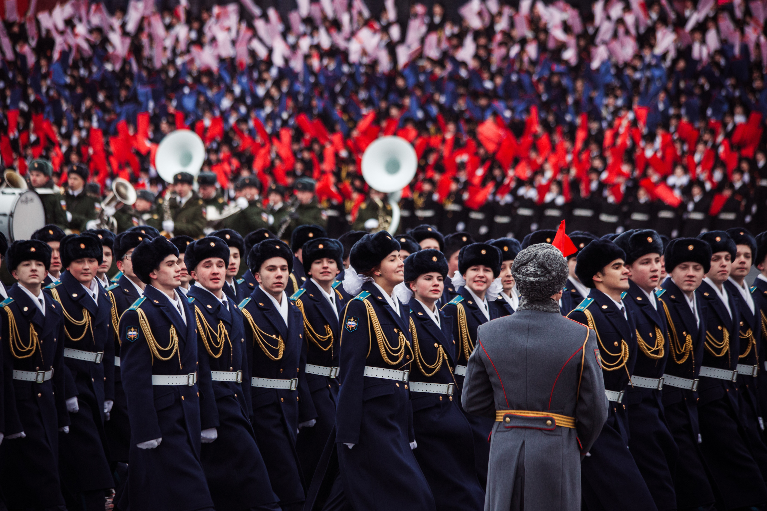Марш на Красной площади. Фотограф Дмитрий Тур — профессиональная фотосъемка мероприятий и портретов в Москве и Московской области