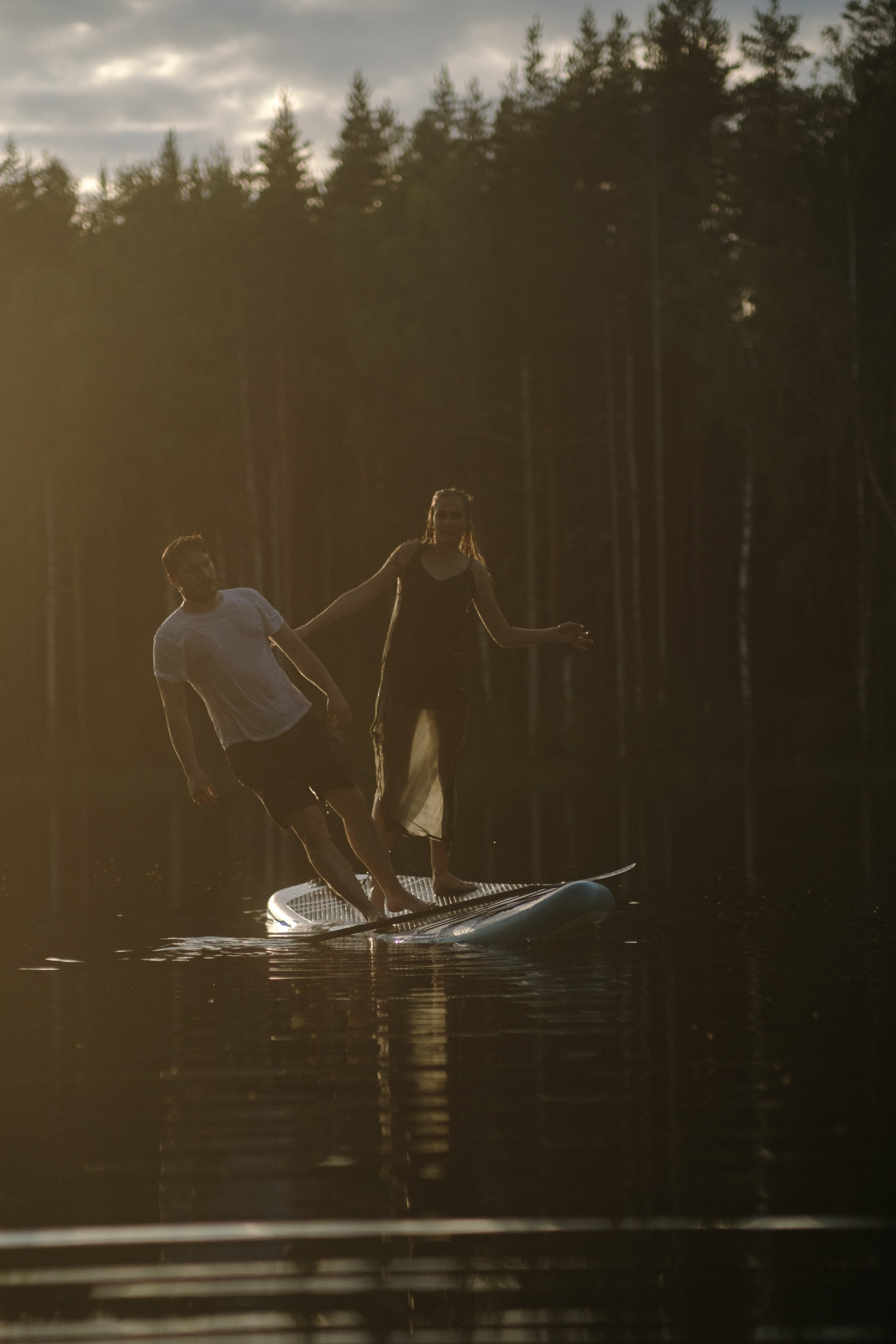 Петя и Лина, на сапах. Интерьерный фотограф и видеограф в Санкт-Петербурге Вадим Балбашевский