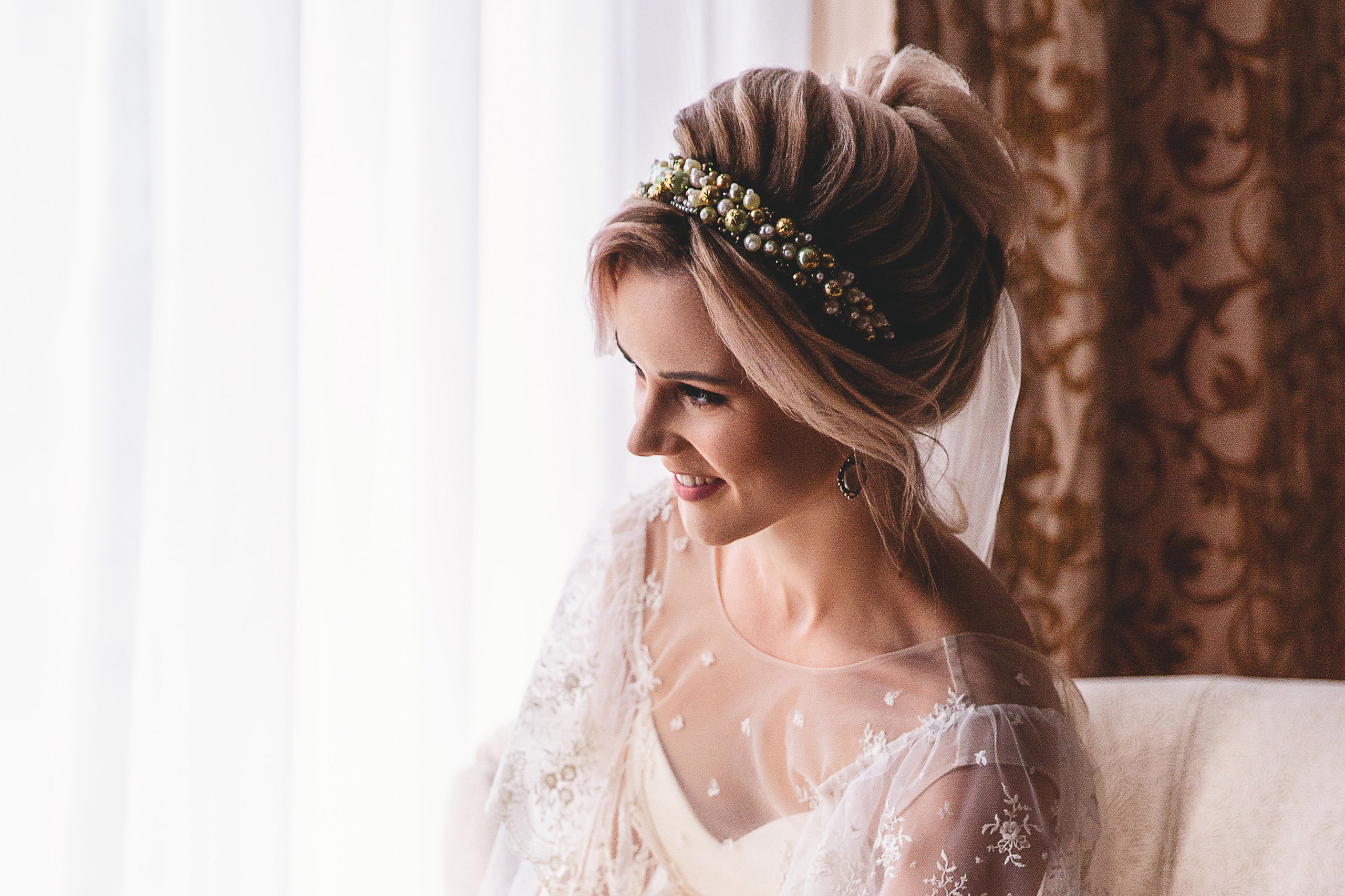 Макияж и прическа для невесты