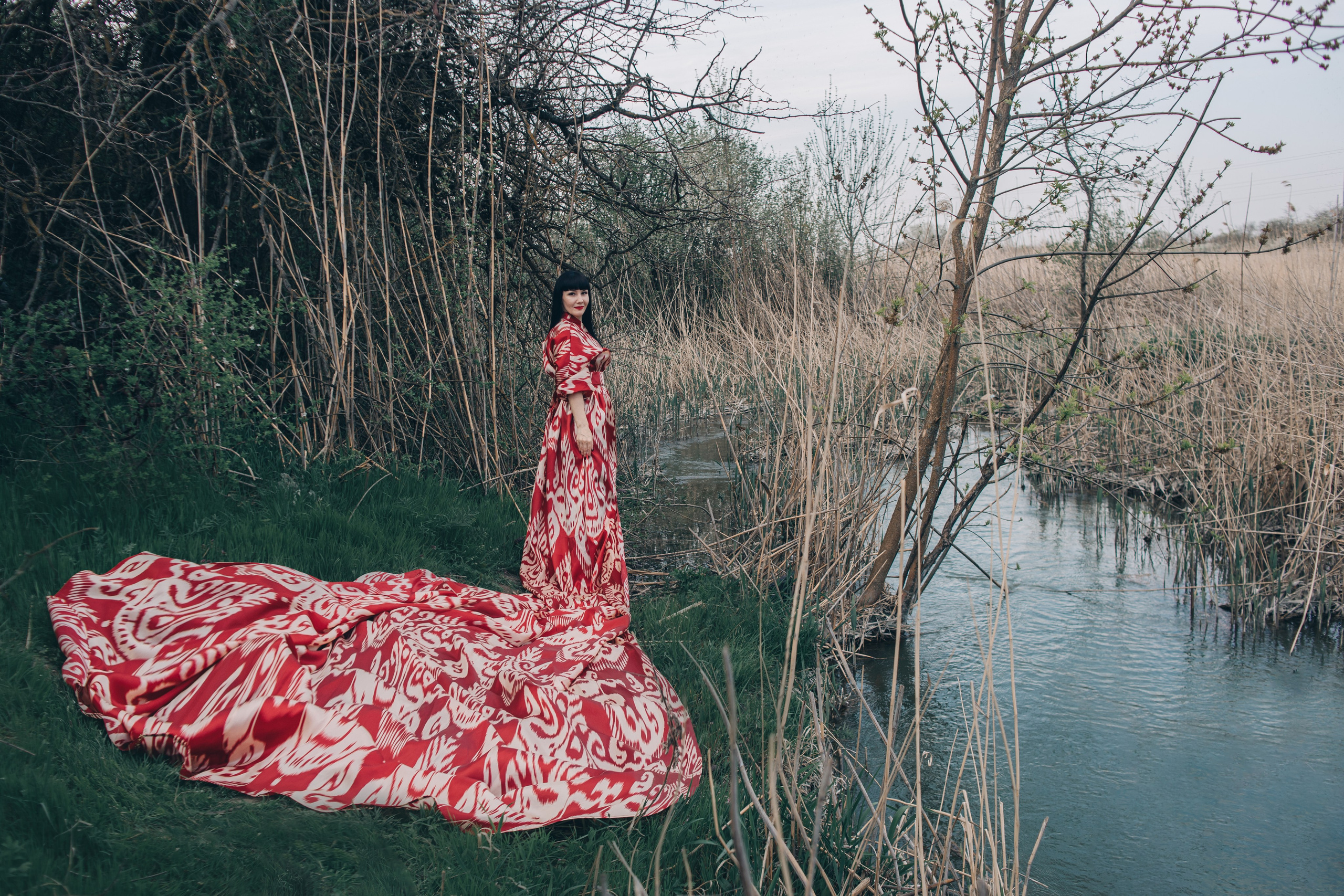 Фотосессия в платье со шлейфом. Свадебный и семейный фотограф в Краснодарском крае Мария Данилкина