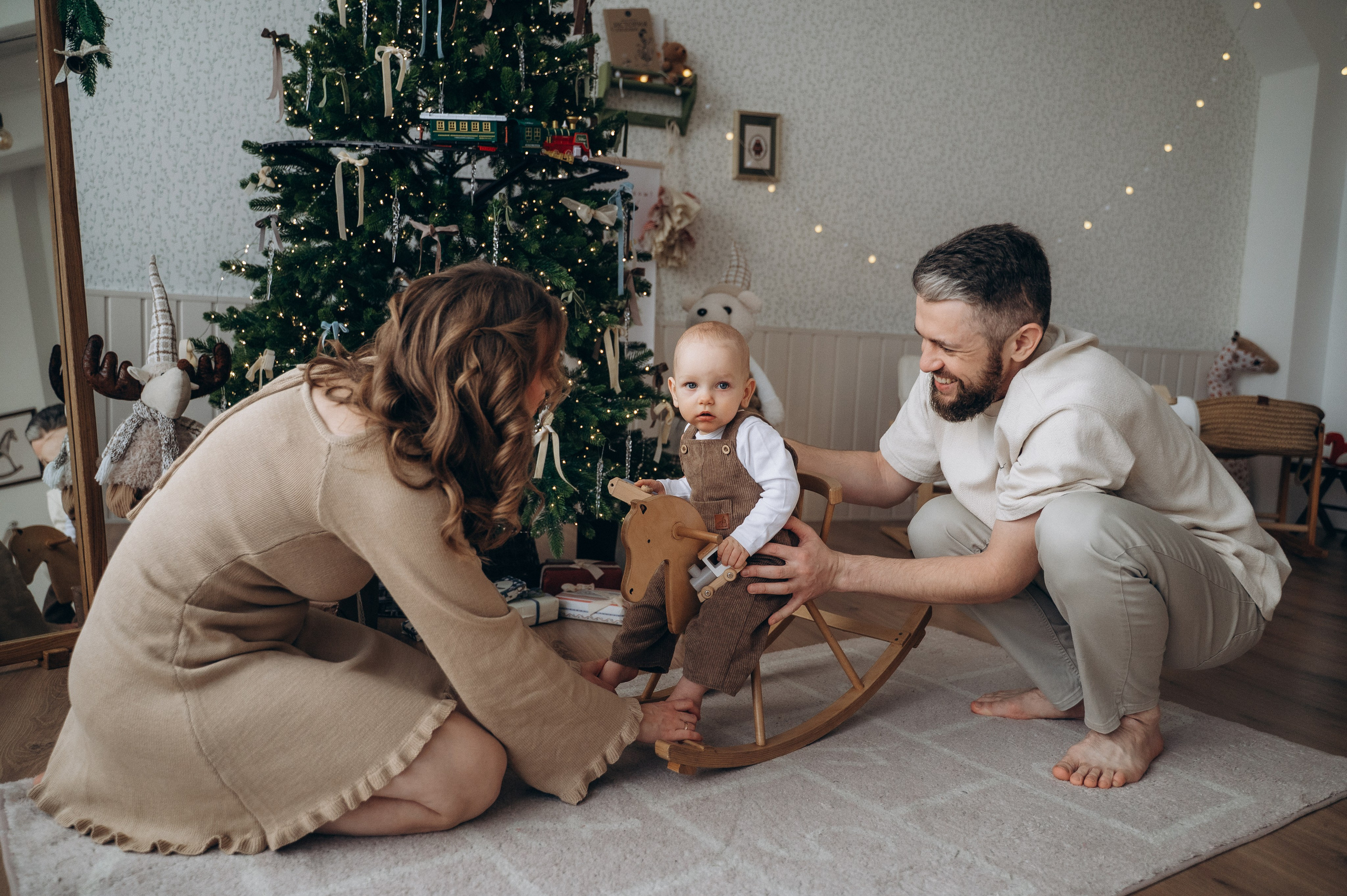 Новогодняя фотосессия Наталья, Денис и Миша. Семейный фотограф в Минске Дарья Дреко