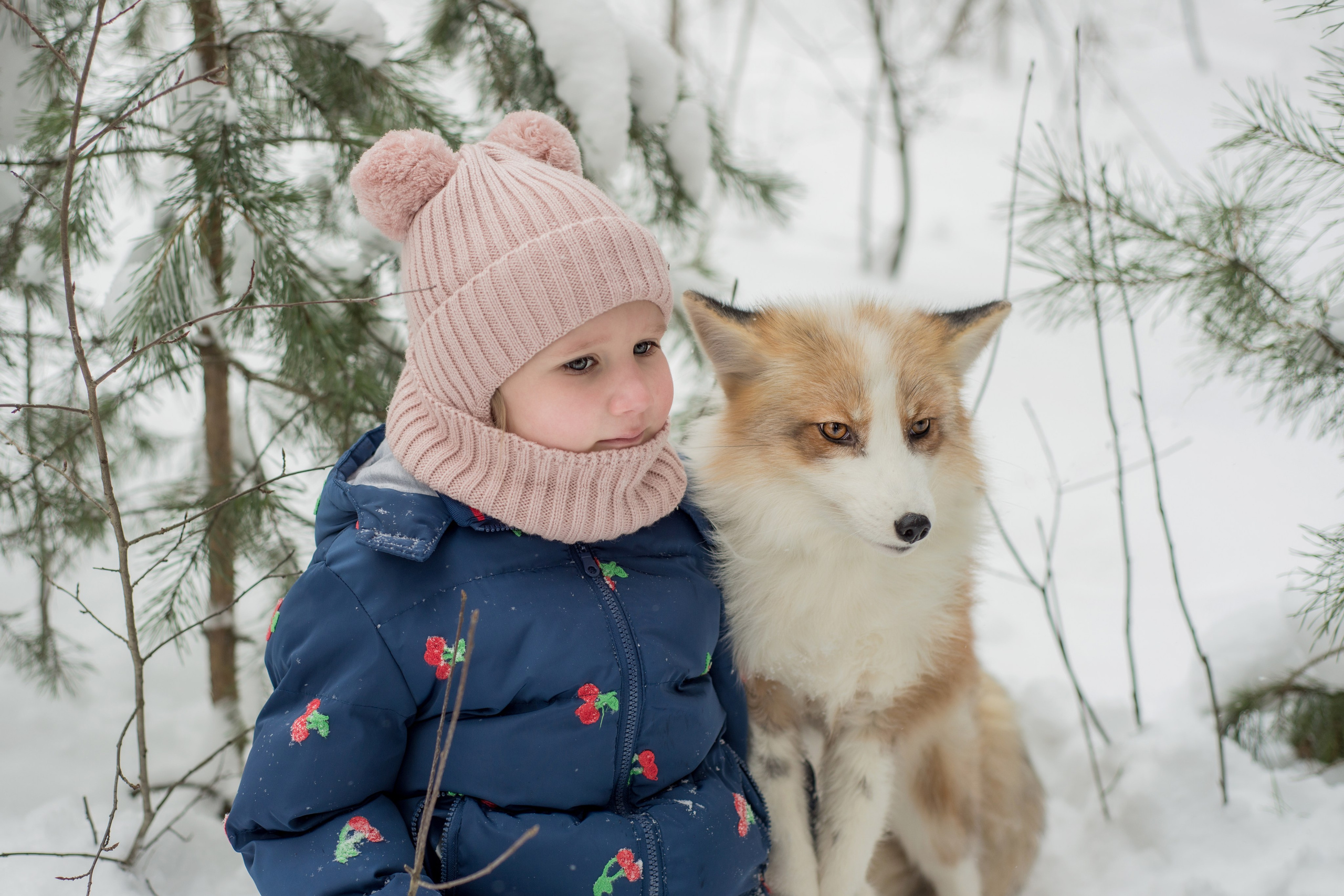 Дети и лис. Фотограф и дизайнер в Москве Екатерина Лобачева