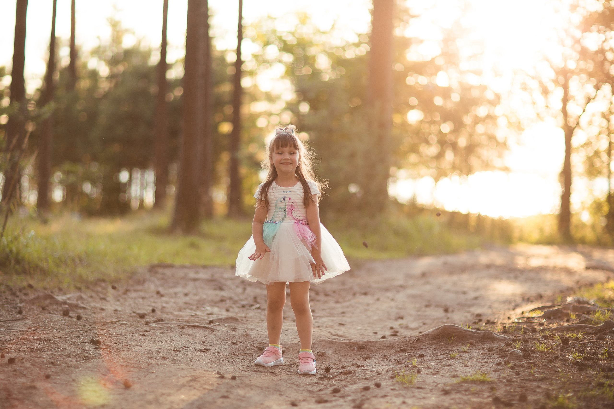 Ирина с детьми, фотосессия на закате. Фотограф Десногорск Михаил Давыдов Акварель