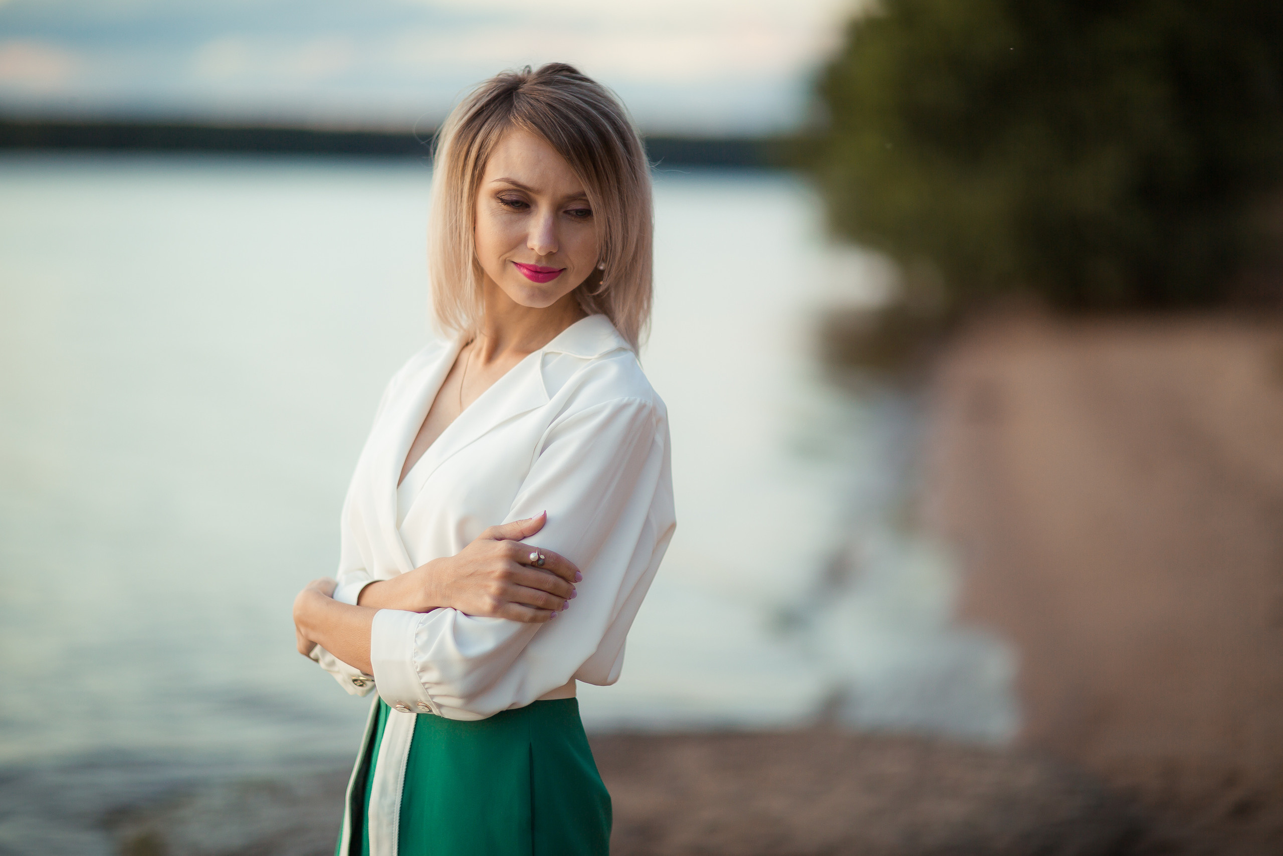 Ирина с детьми, фотосессия на закате. Фотограф Десногорск Михаил Давыдов Акварель