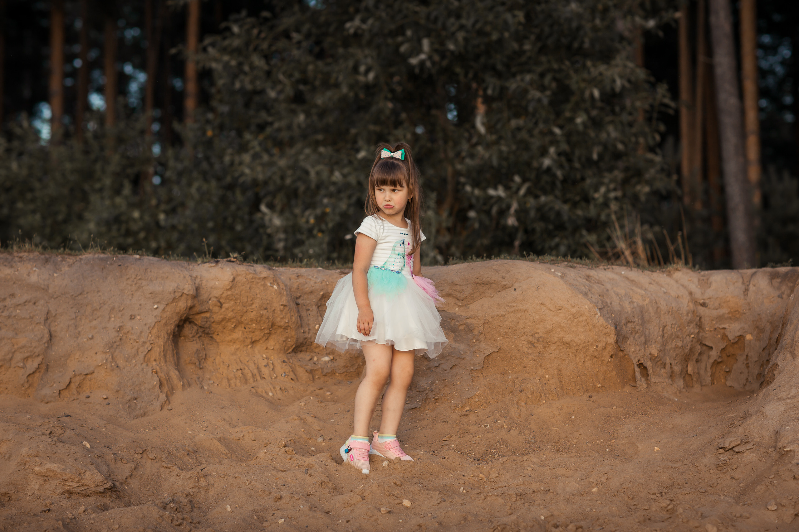 Ирина с детьми, фотосессия на закате. Фотограф Десногорск Михаил Давыдов Акварель