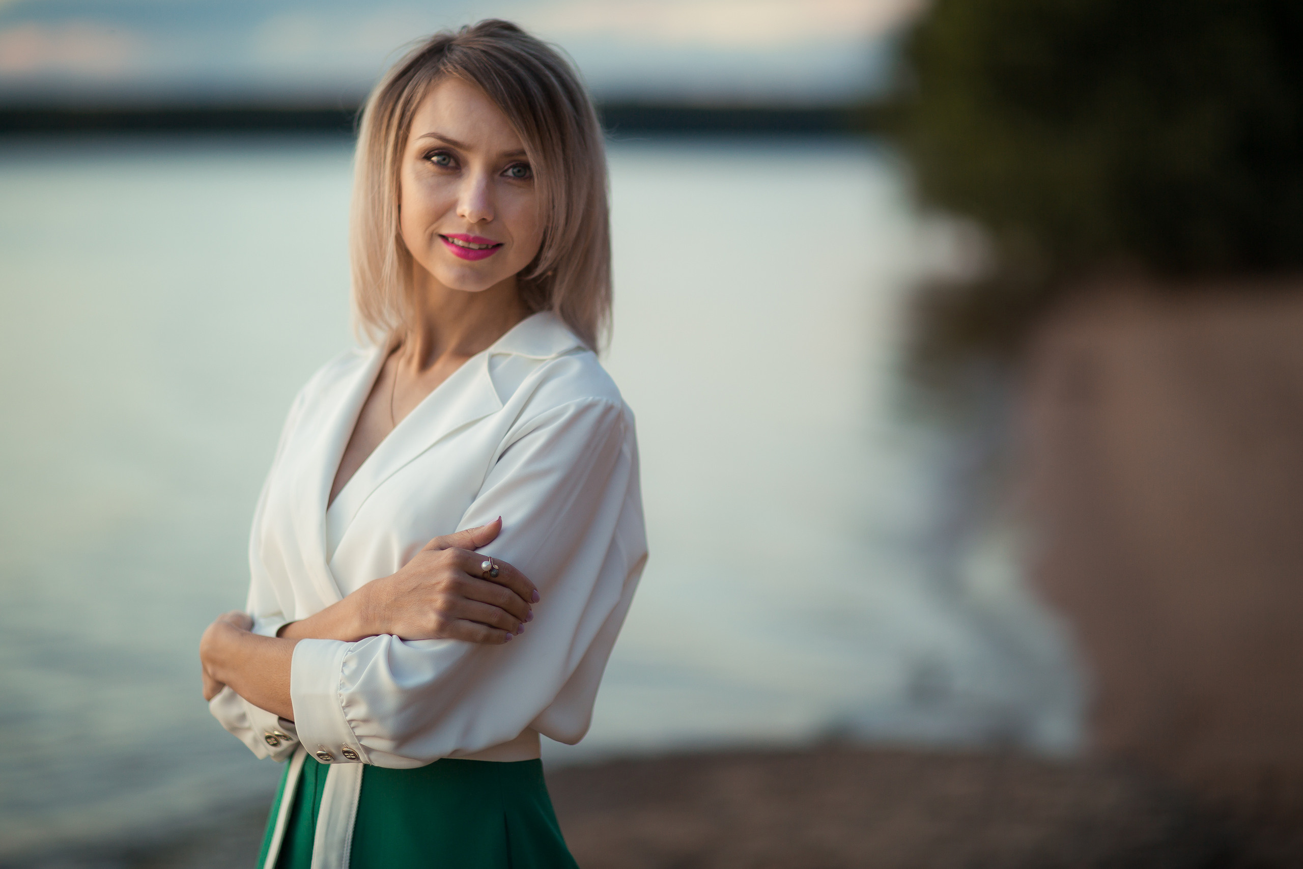 Ирина с детьми, фотосессия на закате. Фотограф Десногорск Михаил Давыдов Акварель