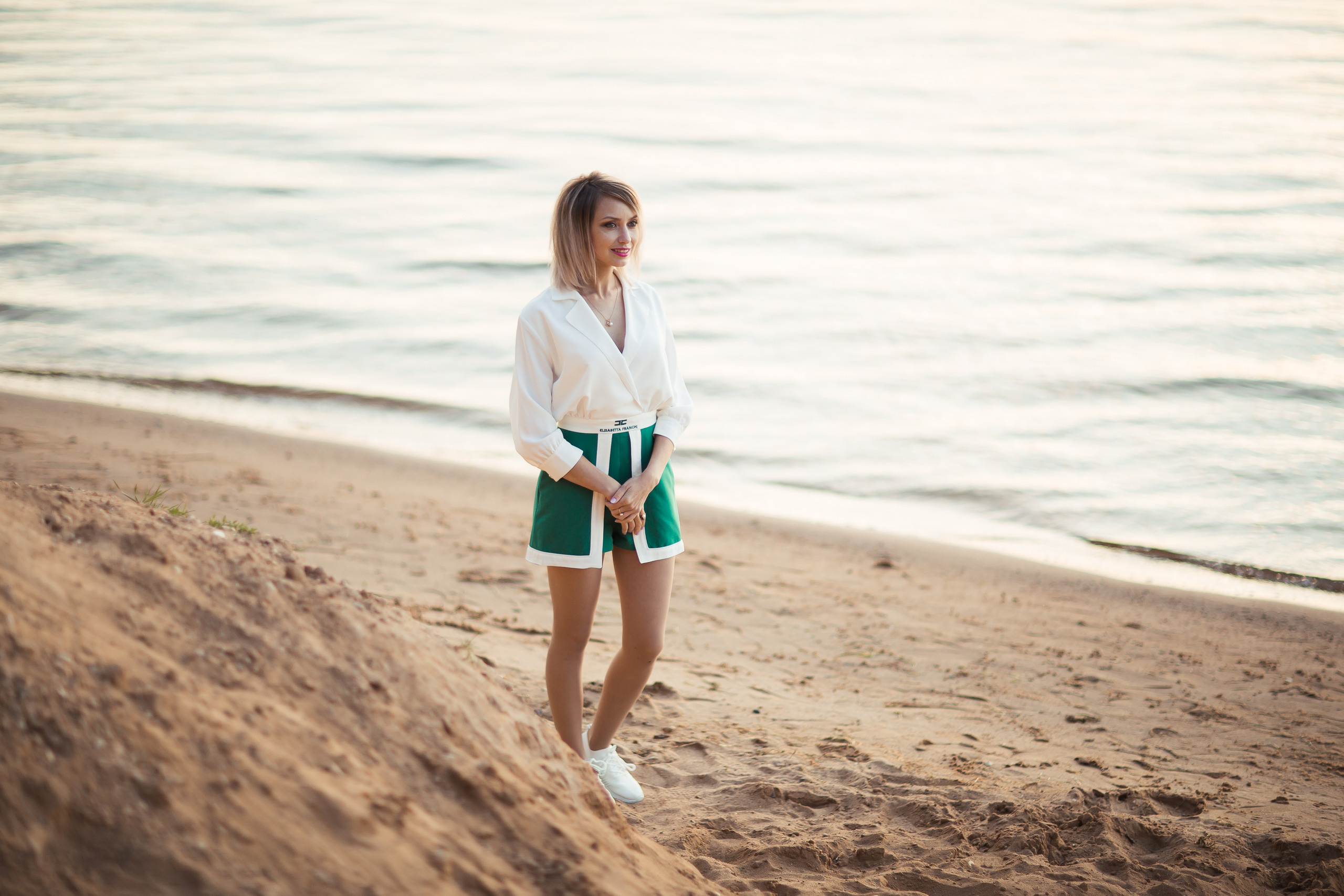 Ирина с детьми, фотосессия на закате. Фотограф Десногорск Михаил Давыдов Акварель