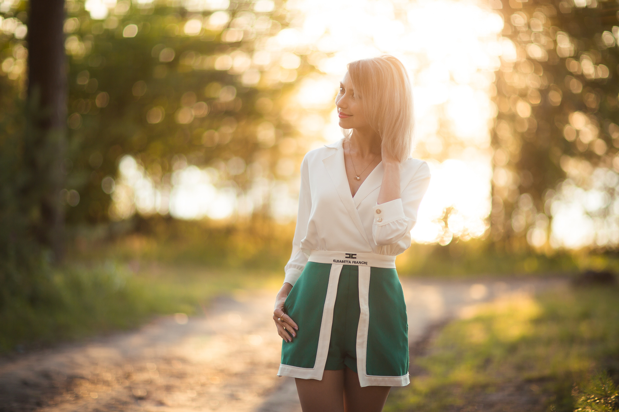 Ирина с детьми, фотосессия на закате. Фотограф Десногорск Михаил Давыдов Акварель