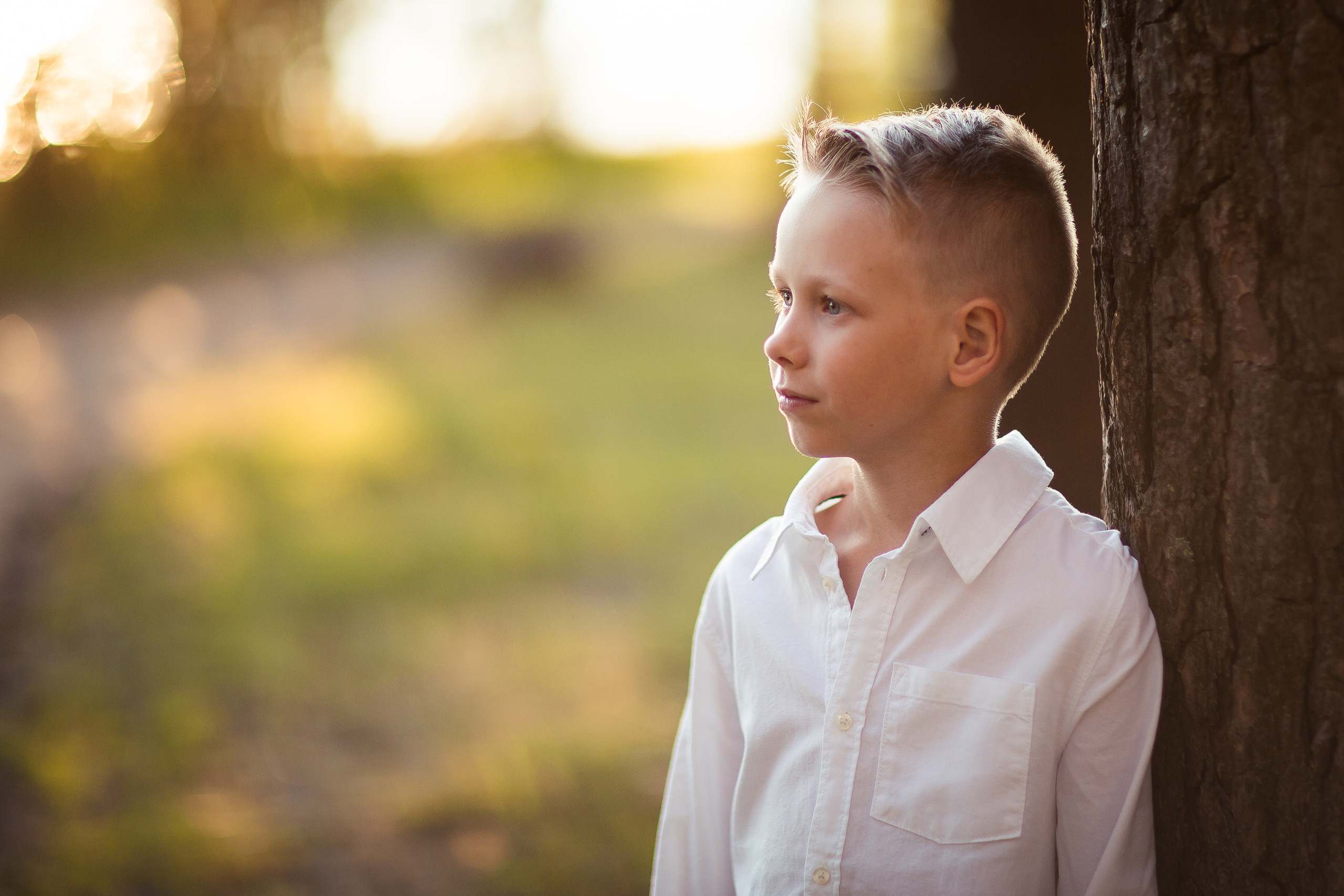 Ирина с детьми, фотосессия на закате. Фотограф Десногорск Михаил Давыдов Акварель