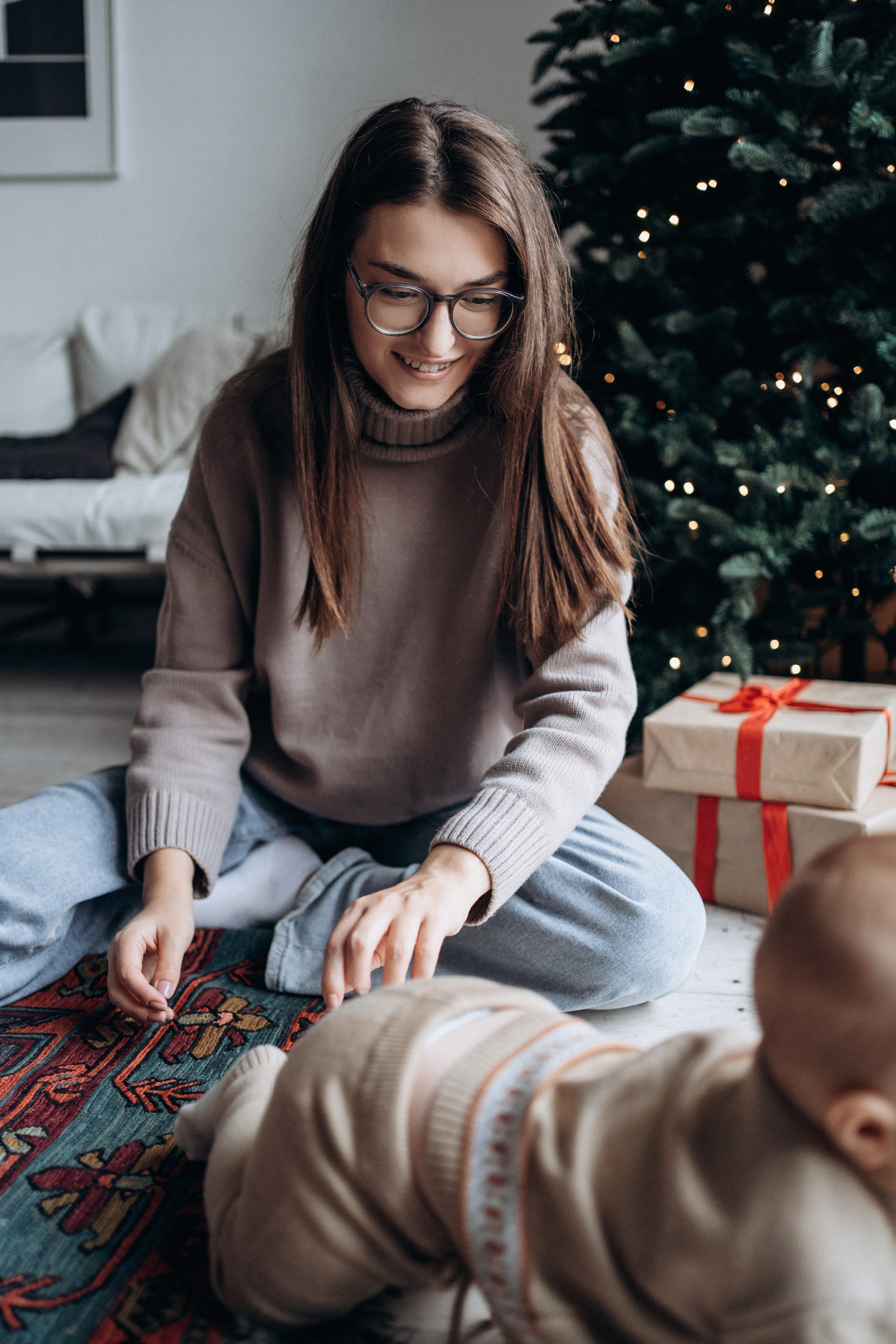 Рождественская история. Фотограф новорожденных и малышей до года в Москве Анастасия Соколова