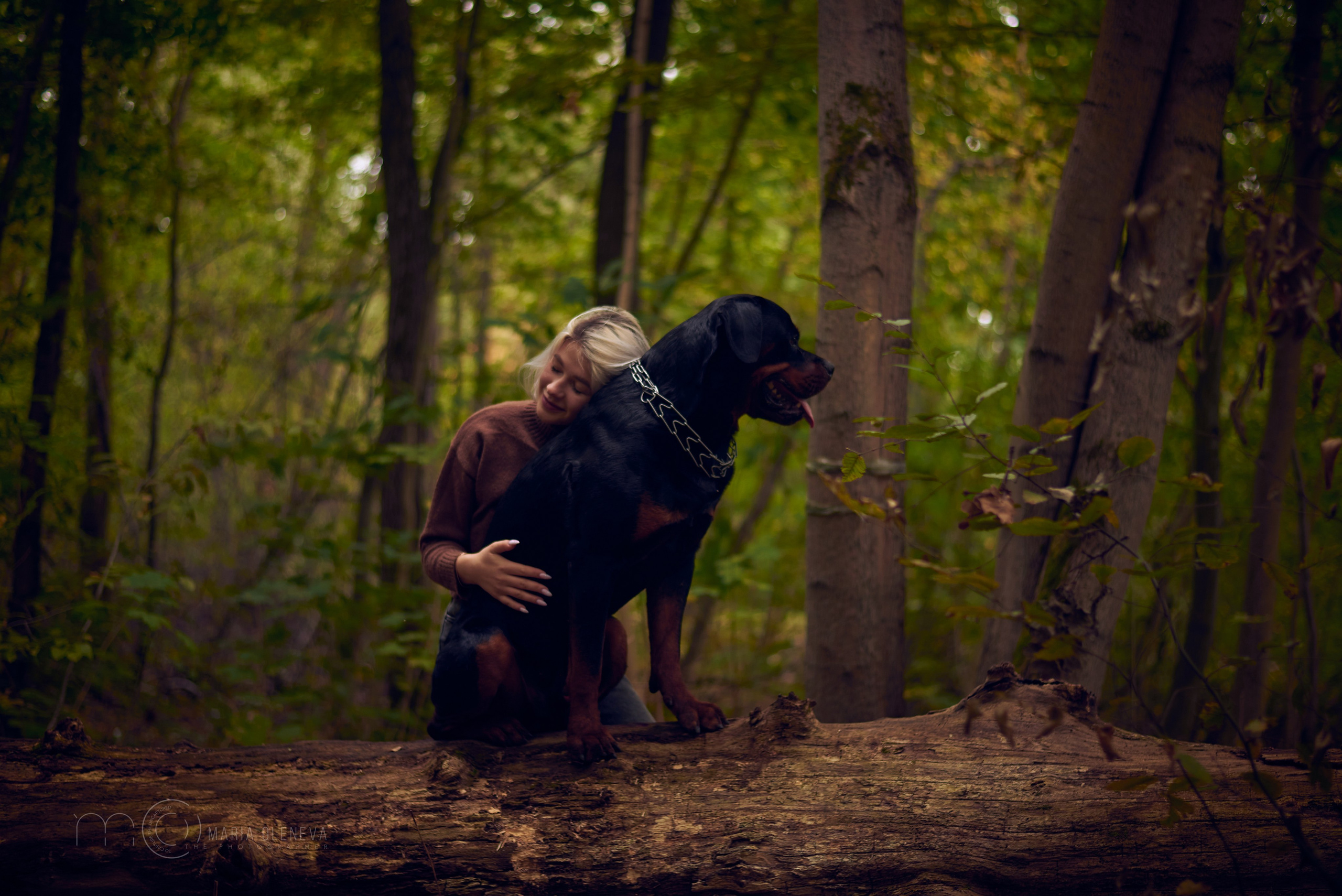 Прогулка с собакой. Фотограф Мария Оленева
