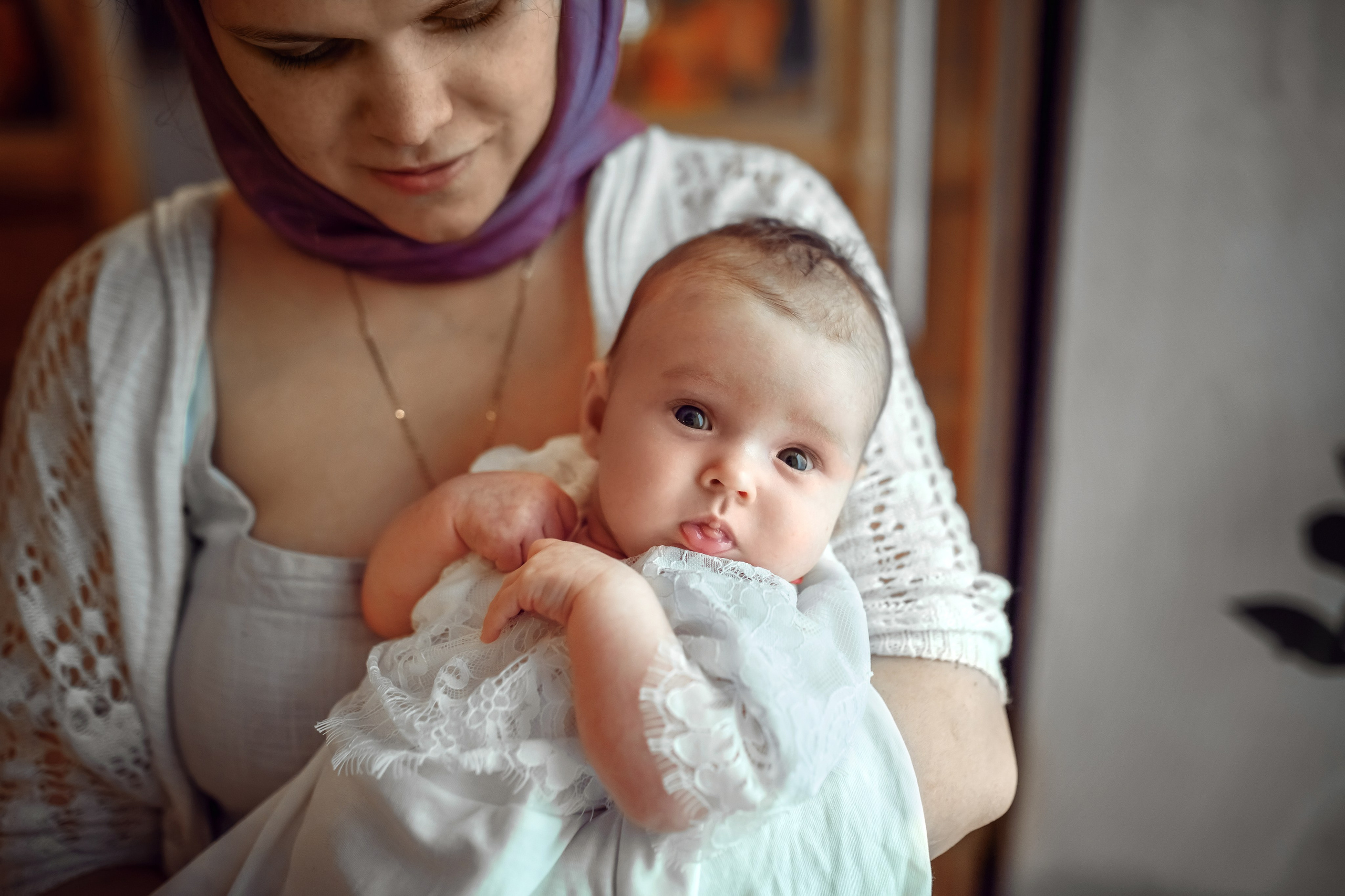 Крещение Александры. Фотограф на Крещение, семейный фотограф в Москве
