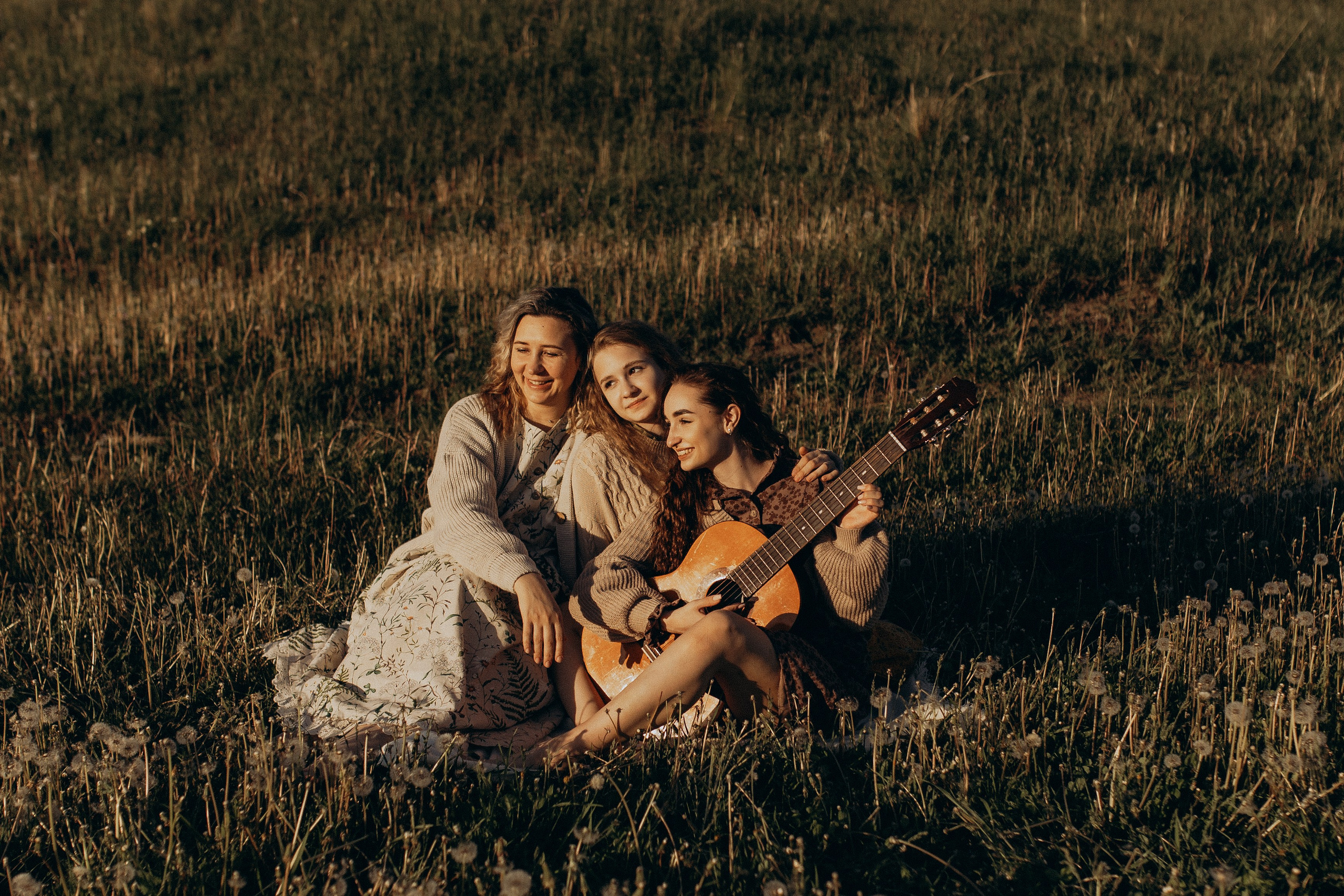 Настя с Дарьей и Ульяной. Семейный фотограф lifestyle в Новосибирске Елена Шпилевая