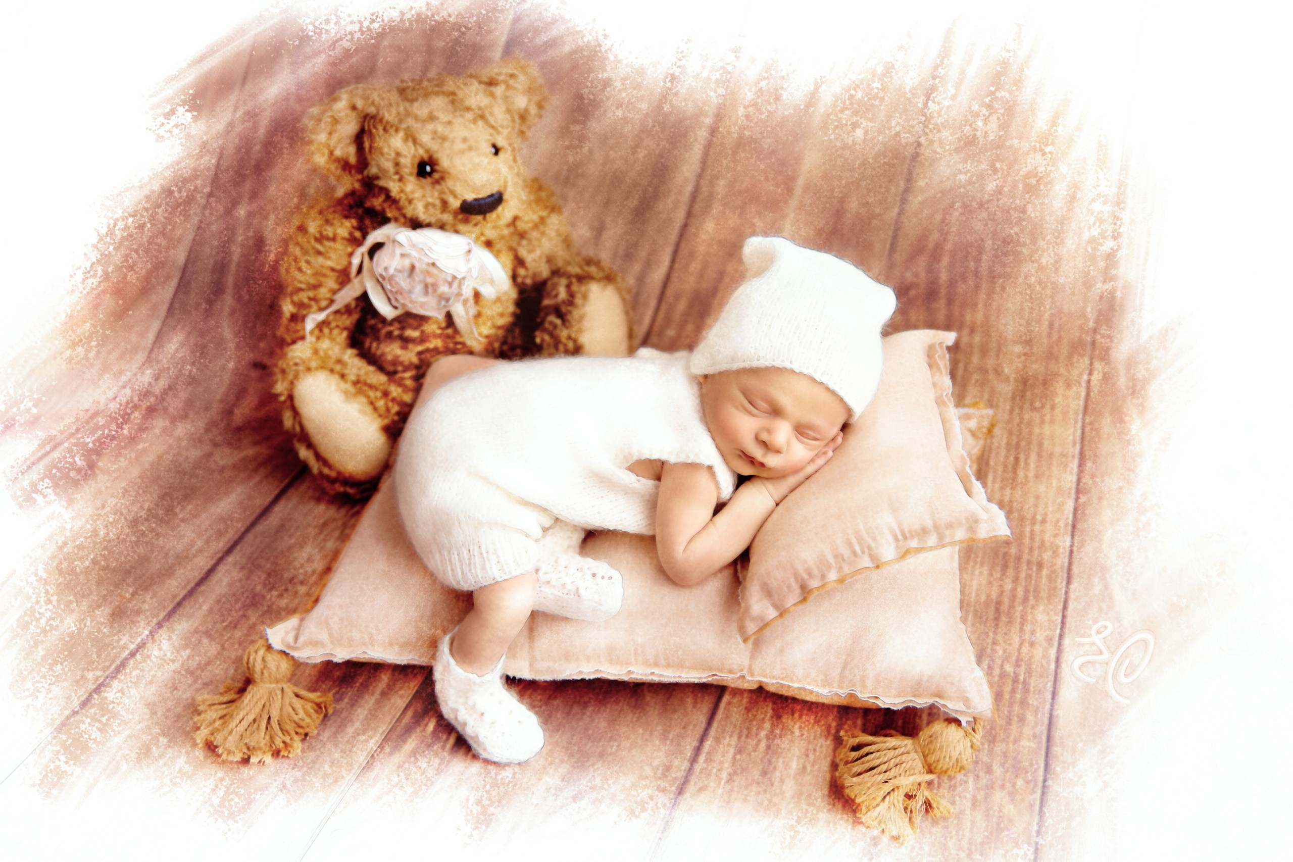 Акварели. Профессиональный фотограф новорождённых в Москве Елена Сатюкова