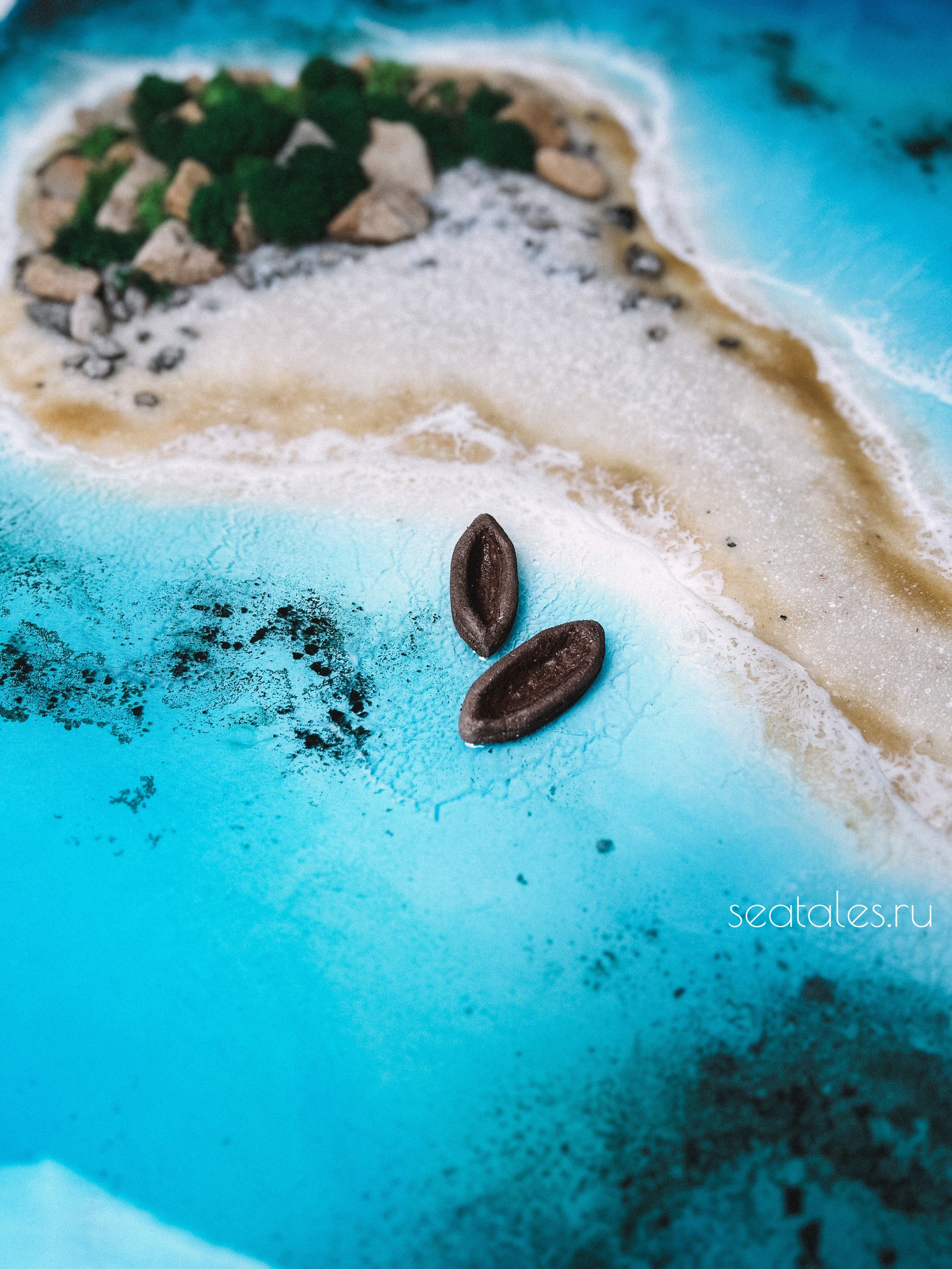 Эпоксидная смола. Seatales — эпоксидная смола и спиртовые чернила