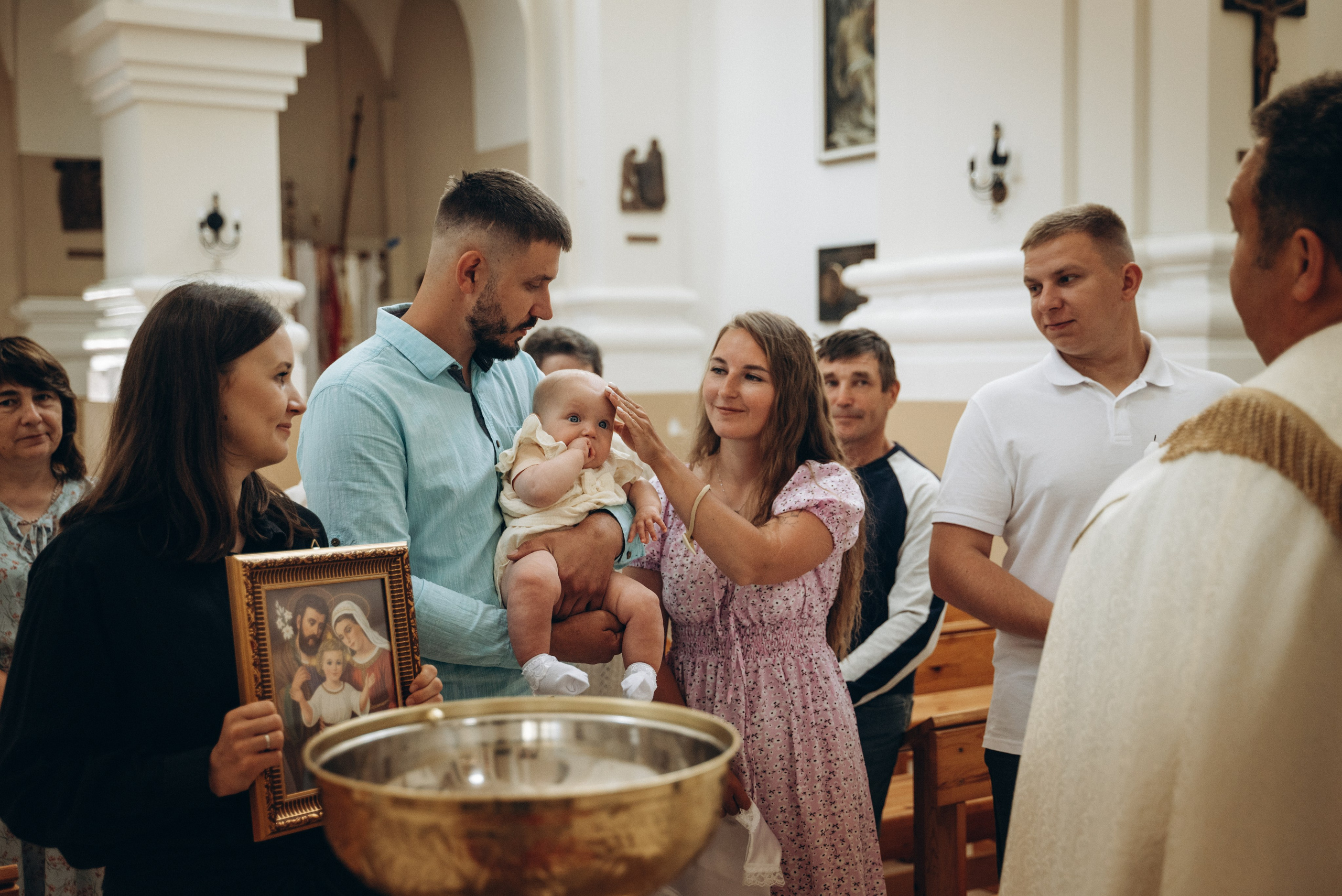 Крещение Леи (костёл в Заславле). Семейный фотограф в Минске Дарья Дреко