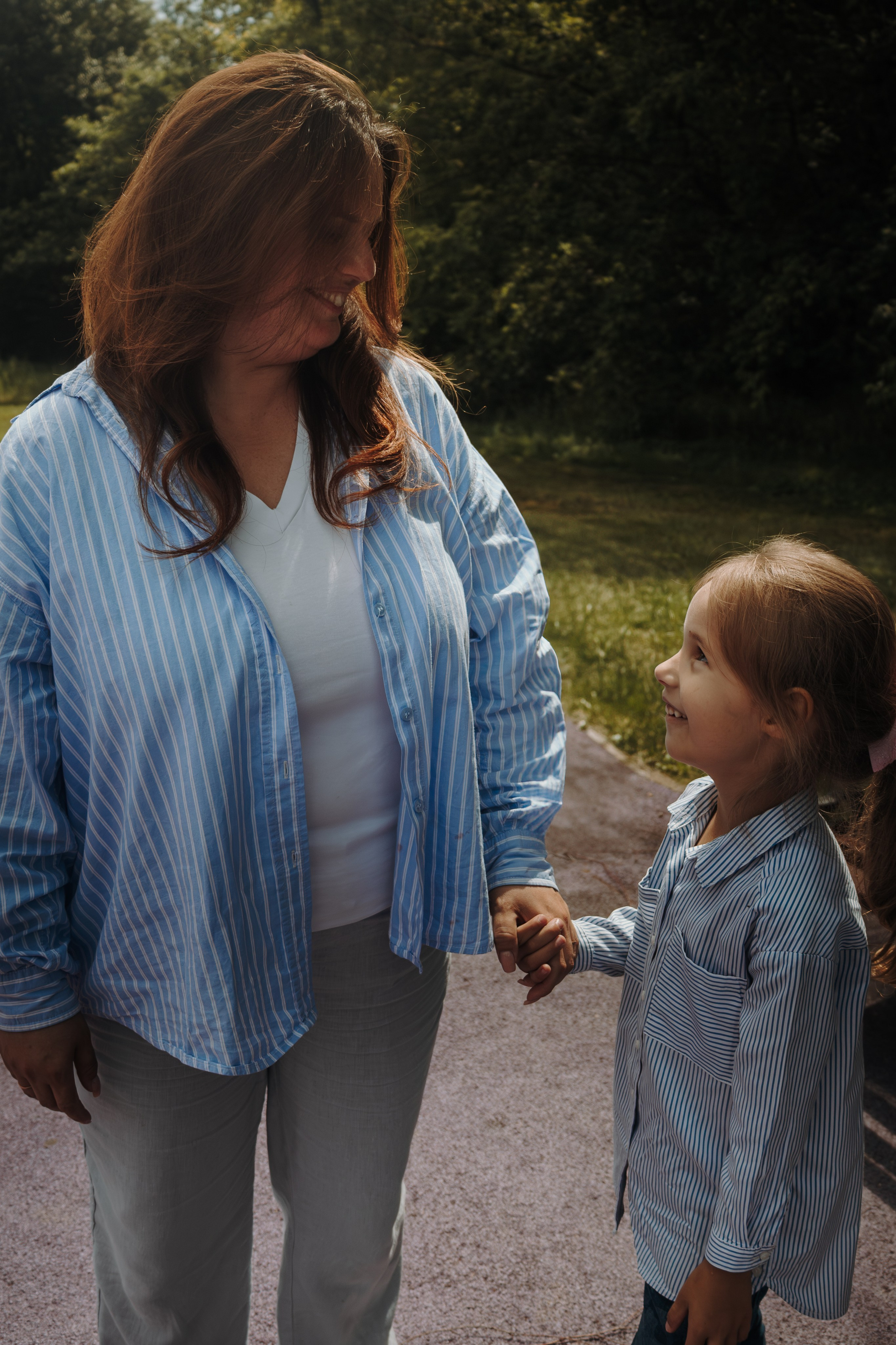 Семейная фотосессия с собаками в парке. Фотограф-анималист в Москве Екатерина Тихонова