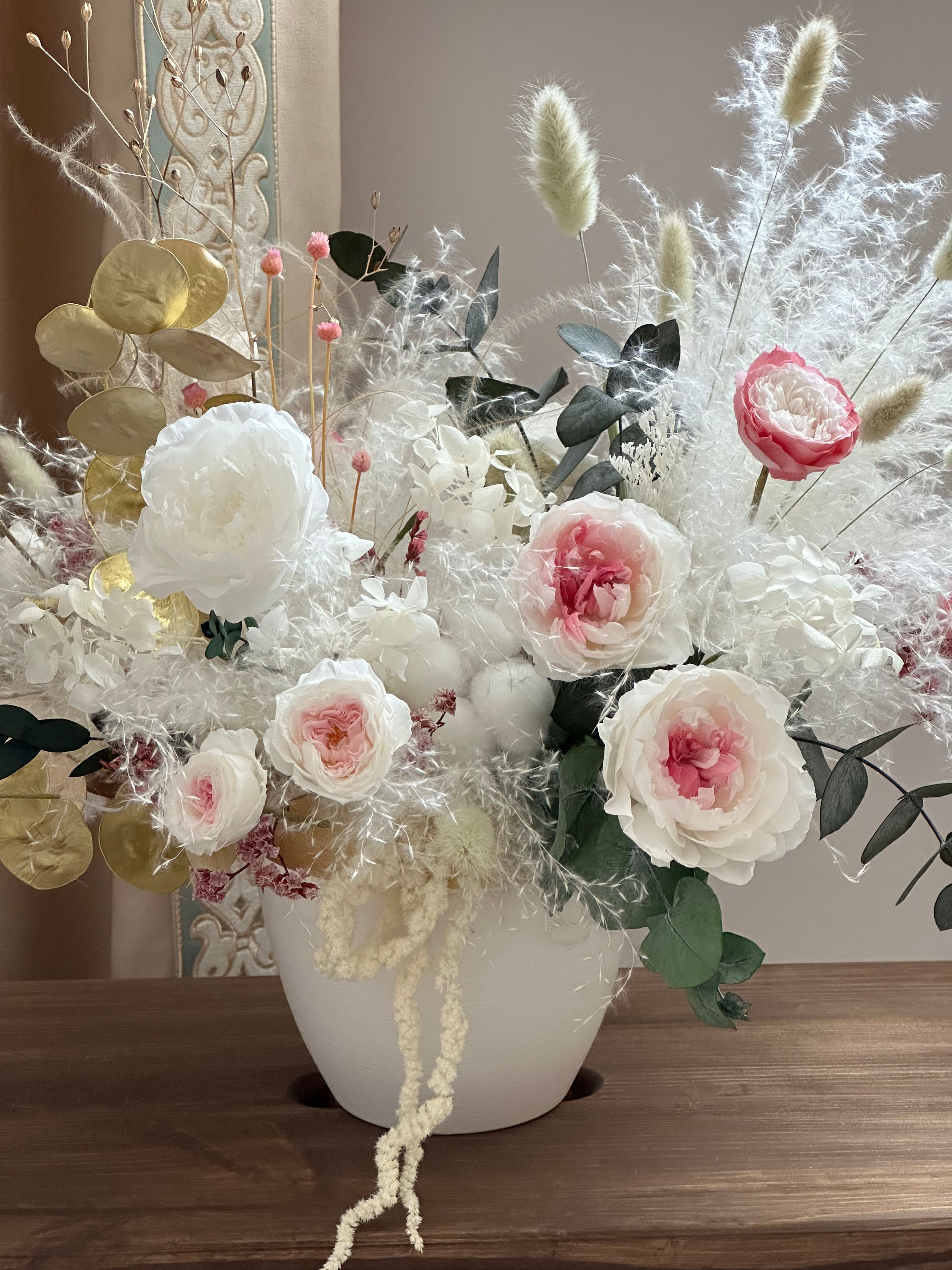 Примеры работ. Стабилизированные цветы Букеты Москва