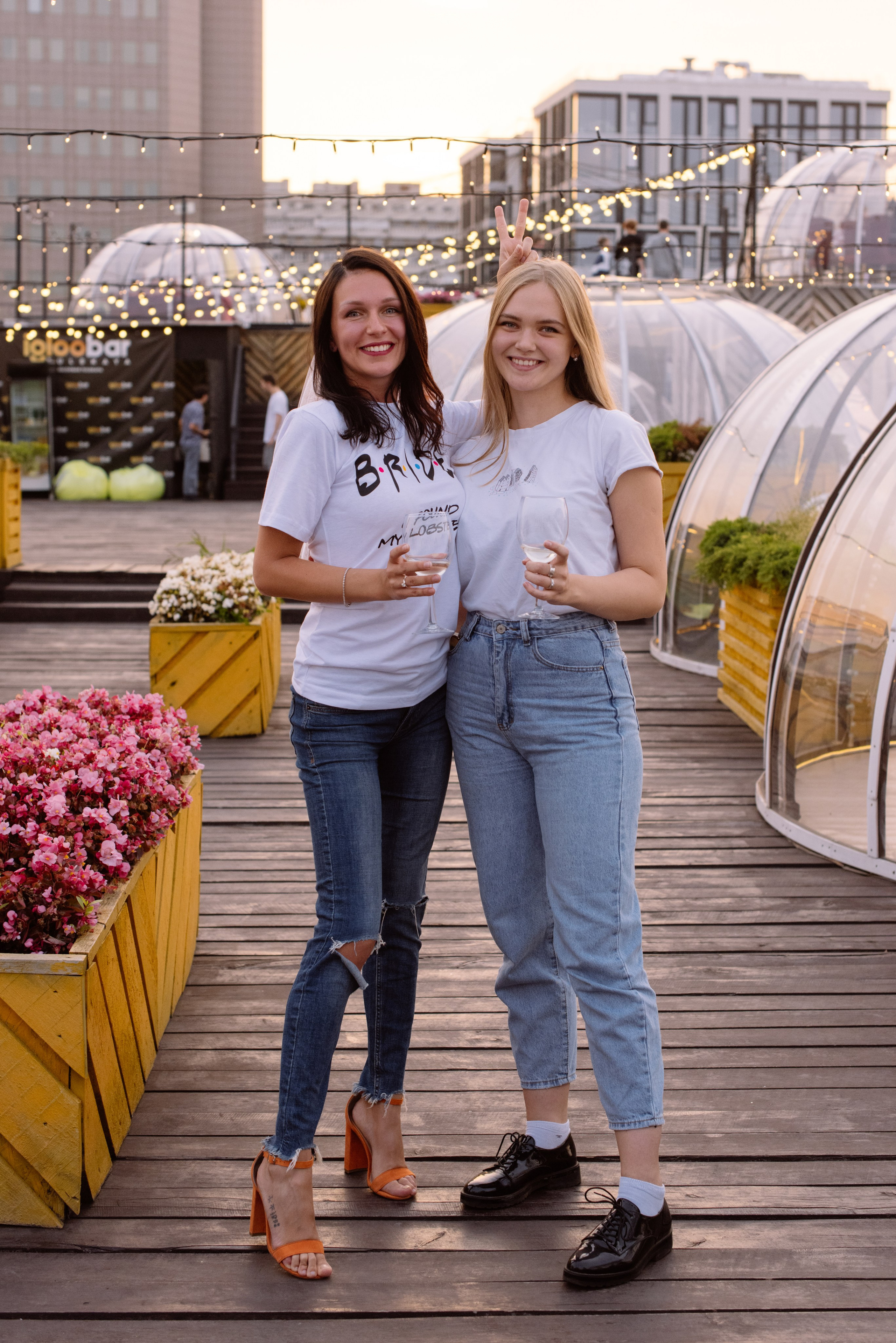 Девичник на крыше Loft. Свадебный фотограф в Москве Анна Полушина