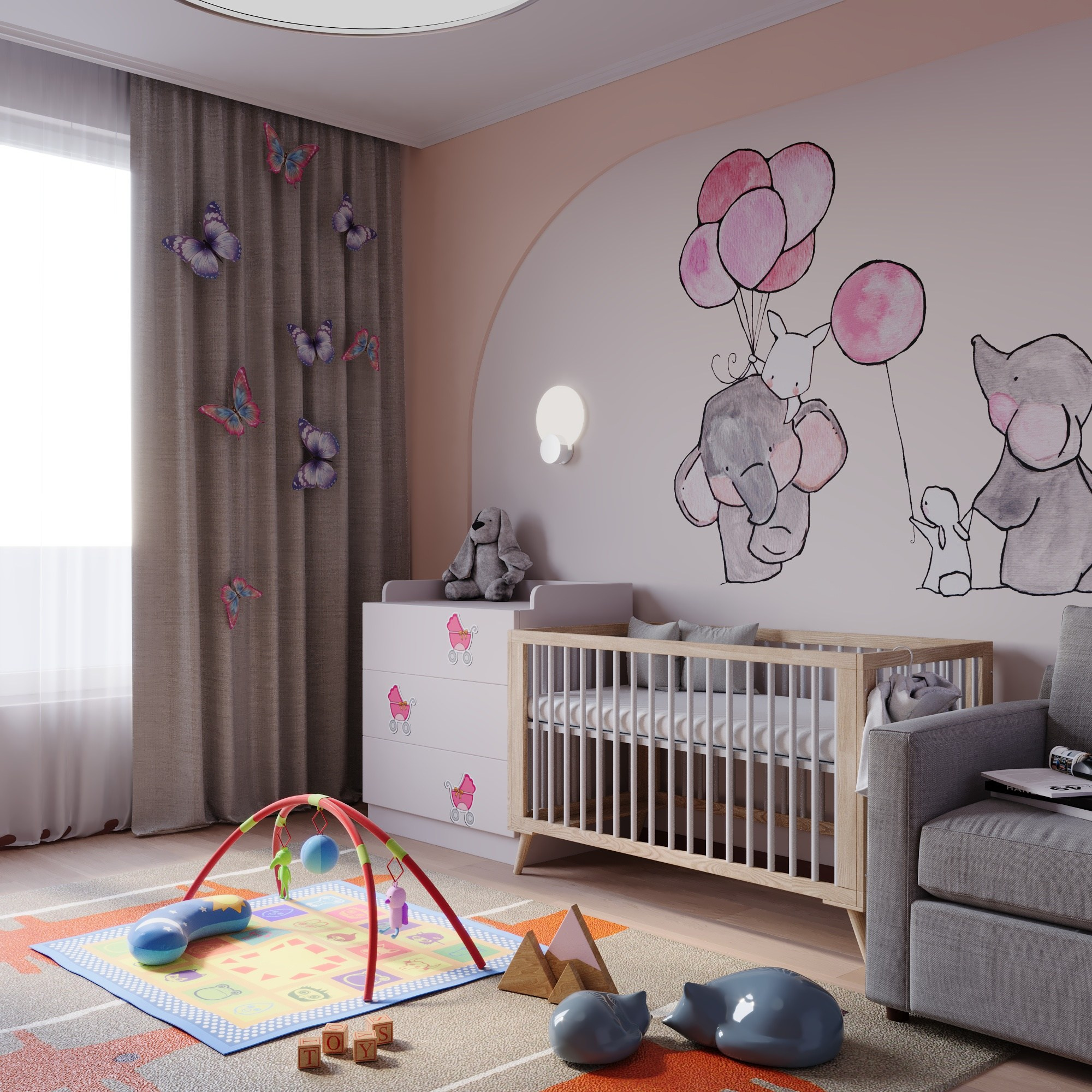Волшебные миры для маленьких: 3D визуализации детских комнат. Маргарита Белая 3D визуализатор интерьер экстерьер моделинг