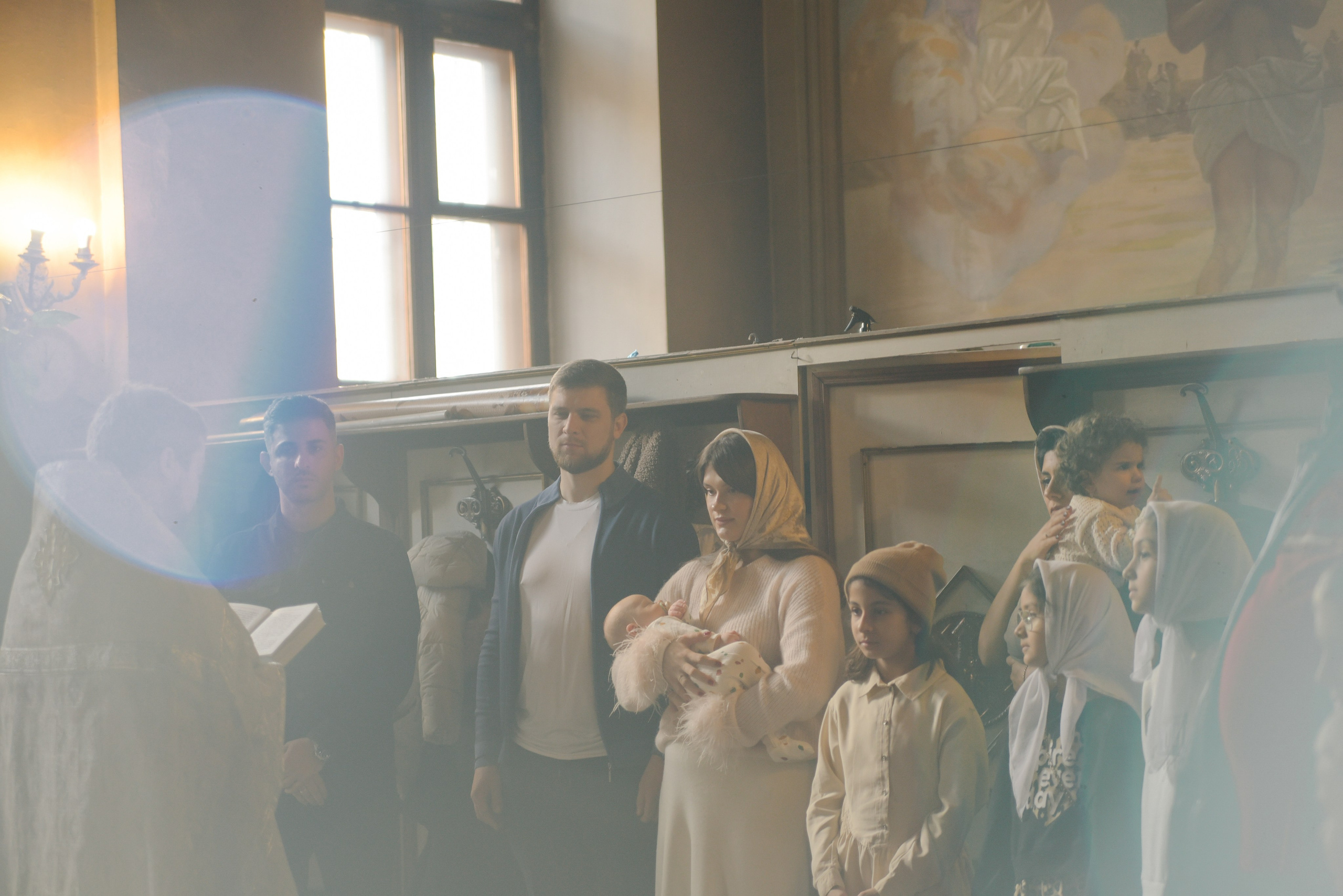 Таинство крещения Савва Храм Воскресения Словущего в Даниловской Слободе. Фотограф Лола Волна, город Москва