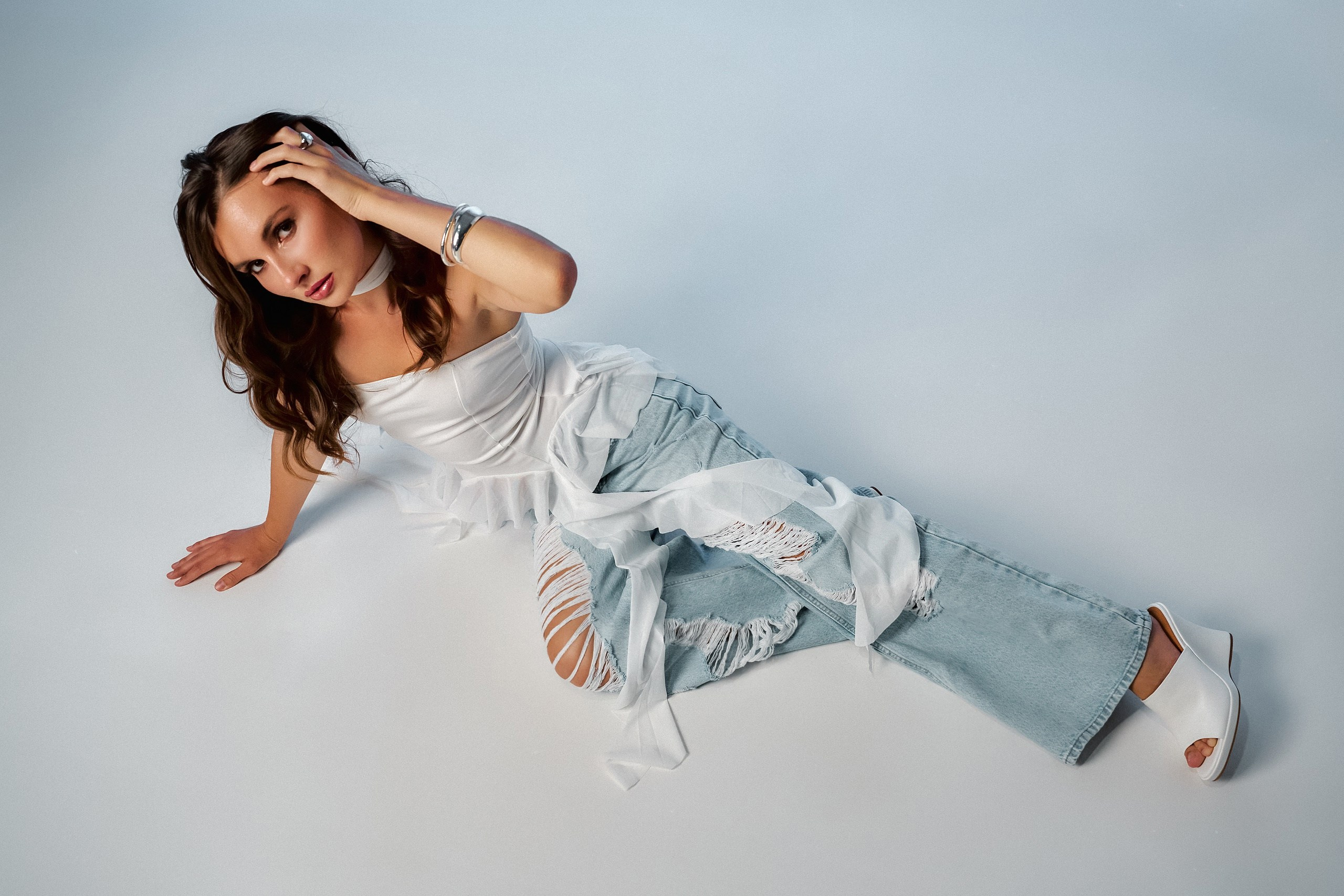 женская студийная фотосессия в Воронеже