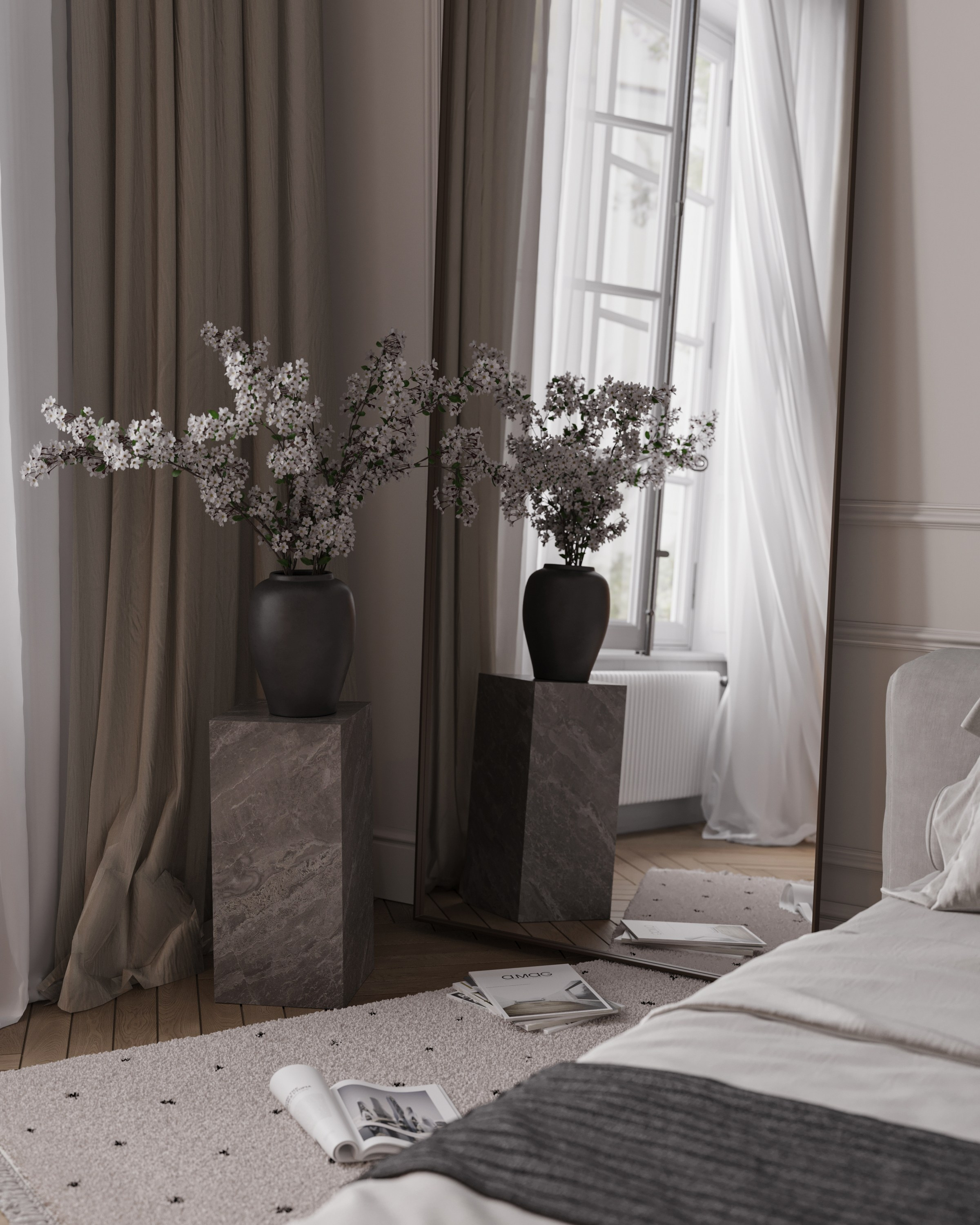 Спальня. 3D визуализатор интерьеров