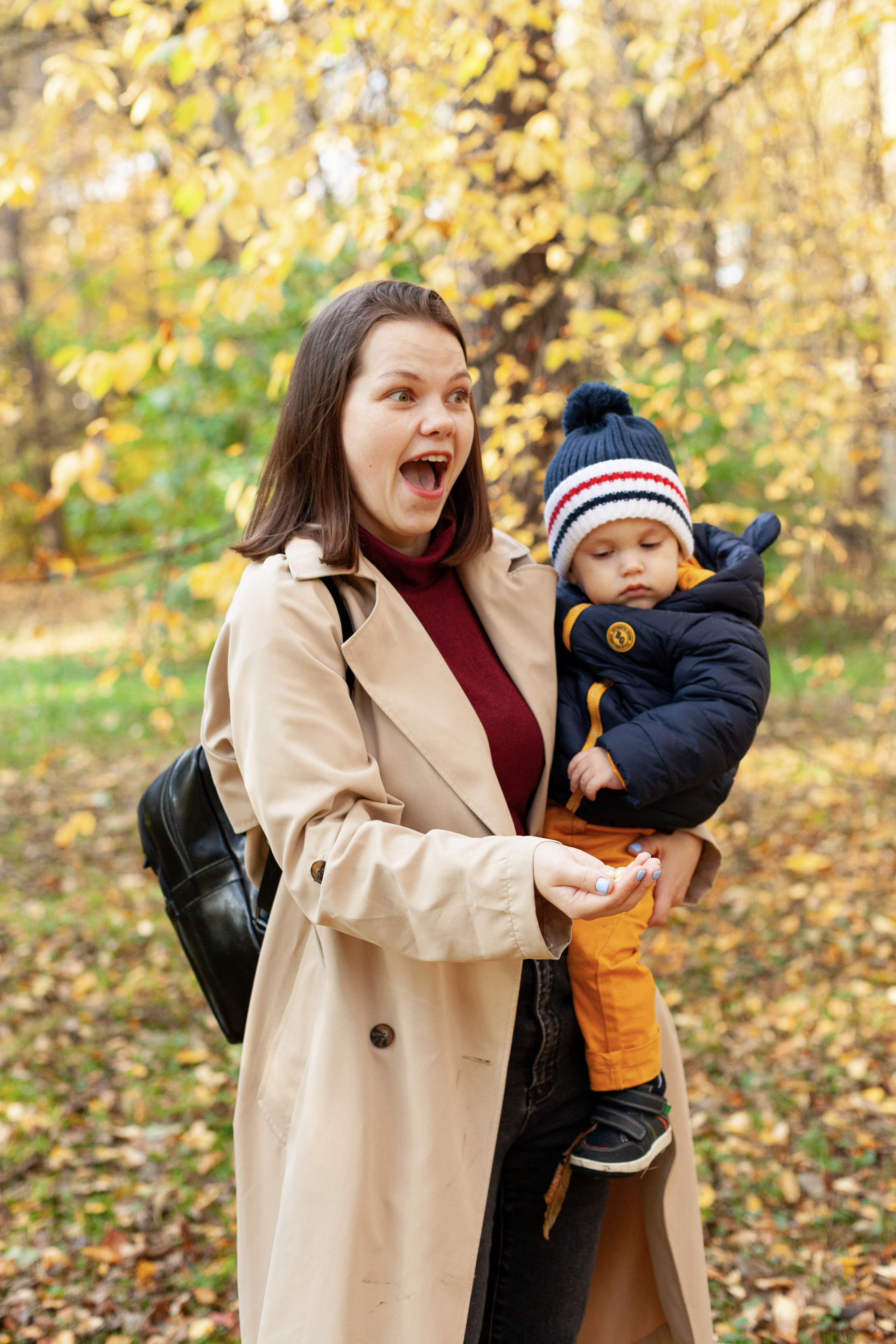 Осенняя семейная фотопрогулка на острове Елагин. Детский и контент фотограф Надя Волкова Санкт-Петербург