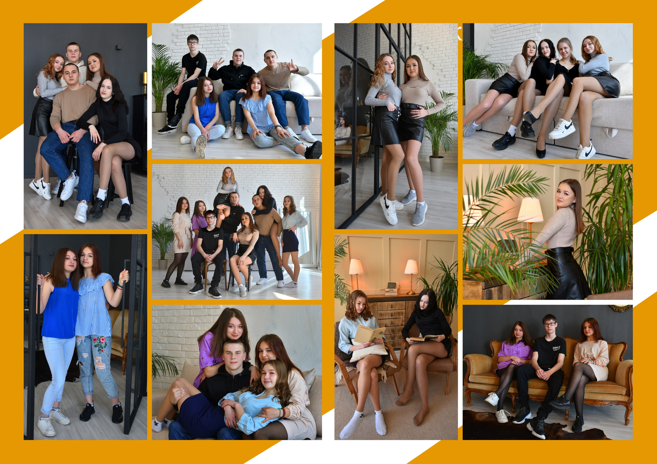 Школьный Выпускной альбом — минимализм жёлтыйй. Фотограф-видеограф в Димитровграде и Ульяновске Герман Наумов