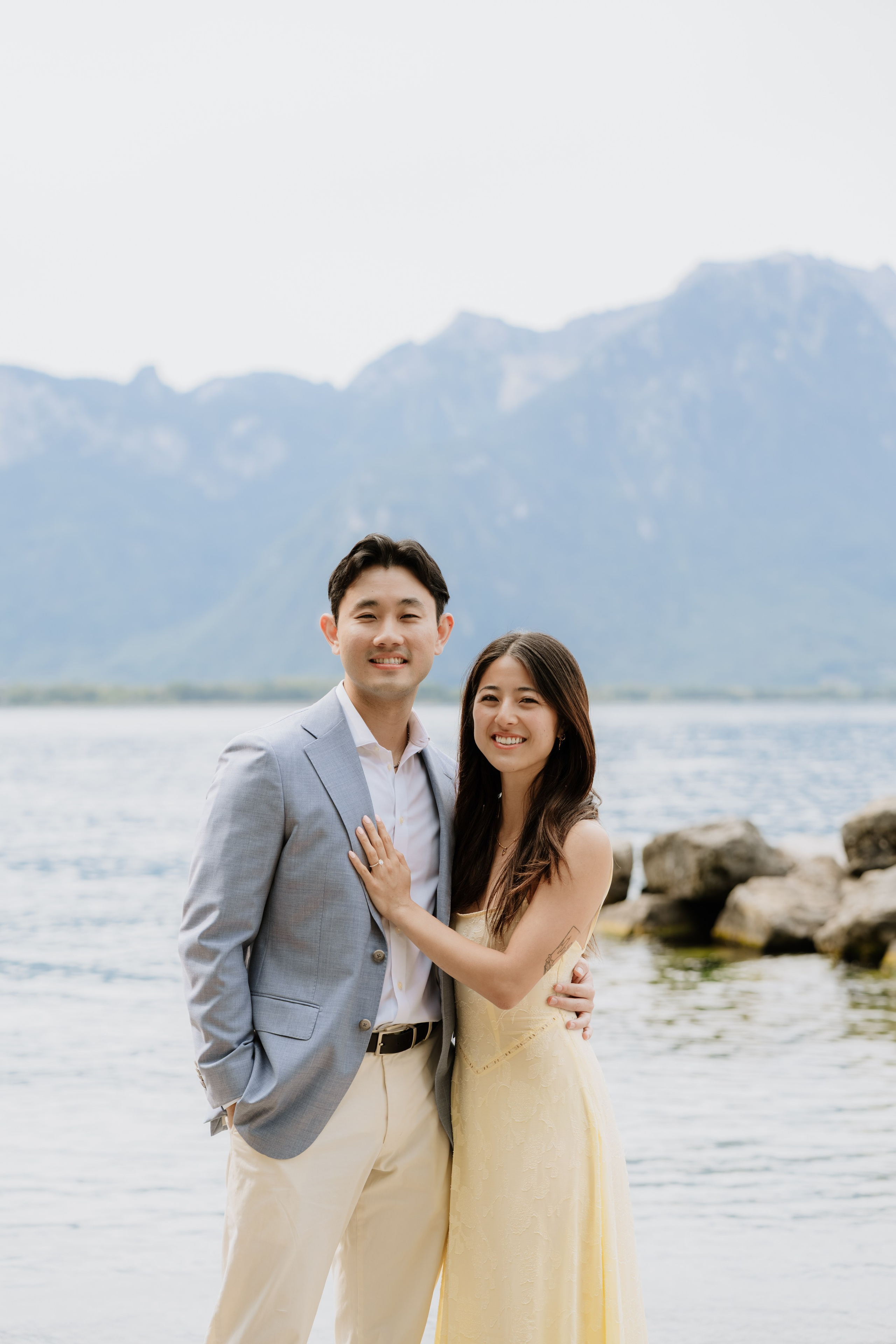 Kristi & Andy | Proposal Montreux. Professional Wedding Photographer Geneva & Romande Switzerland | Tanya Creator