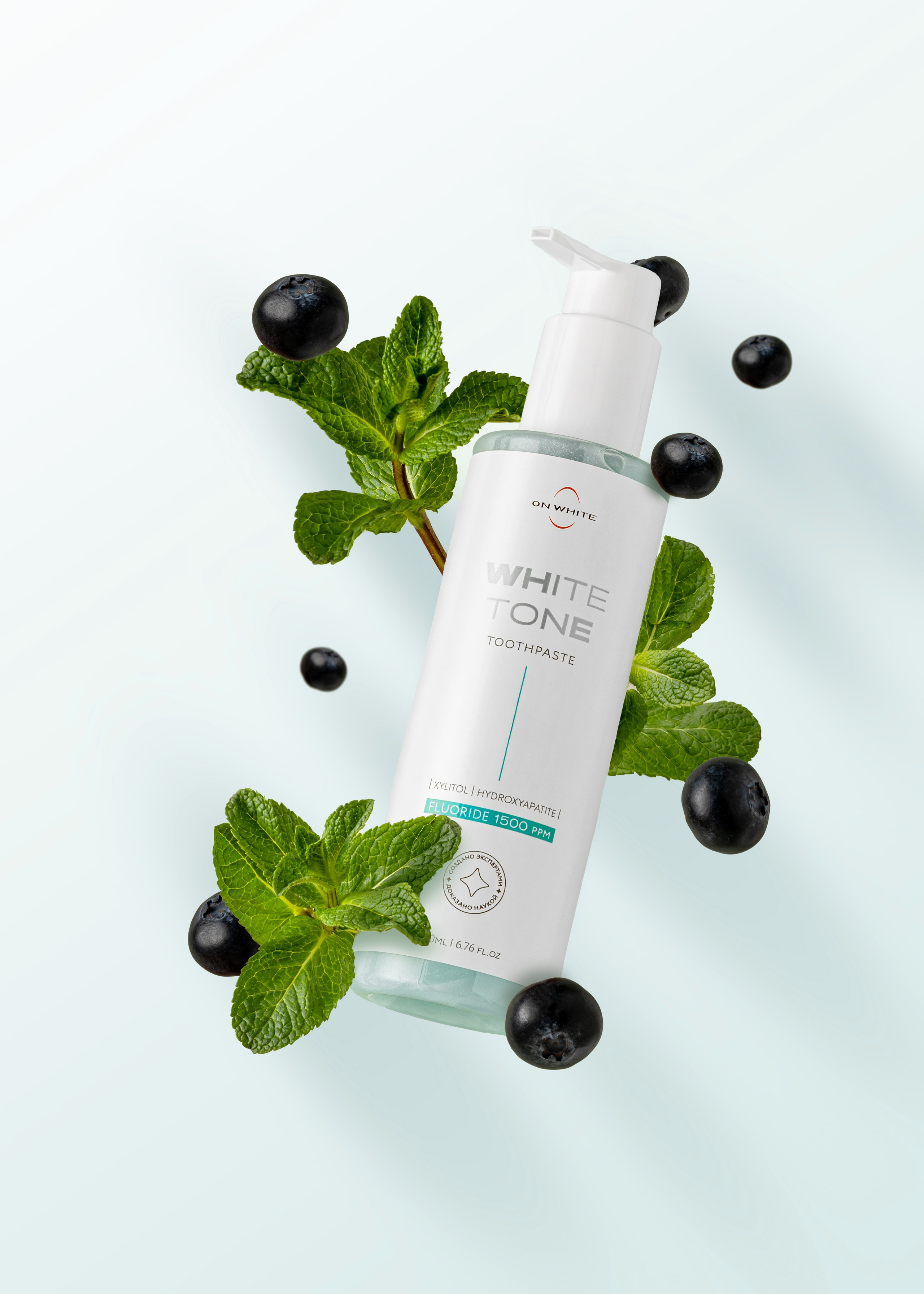 On White зубная паста. Екатерина Лементуева фуд-фотограф, предметный фотограф, Новосибирск