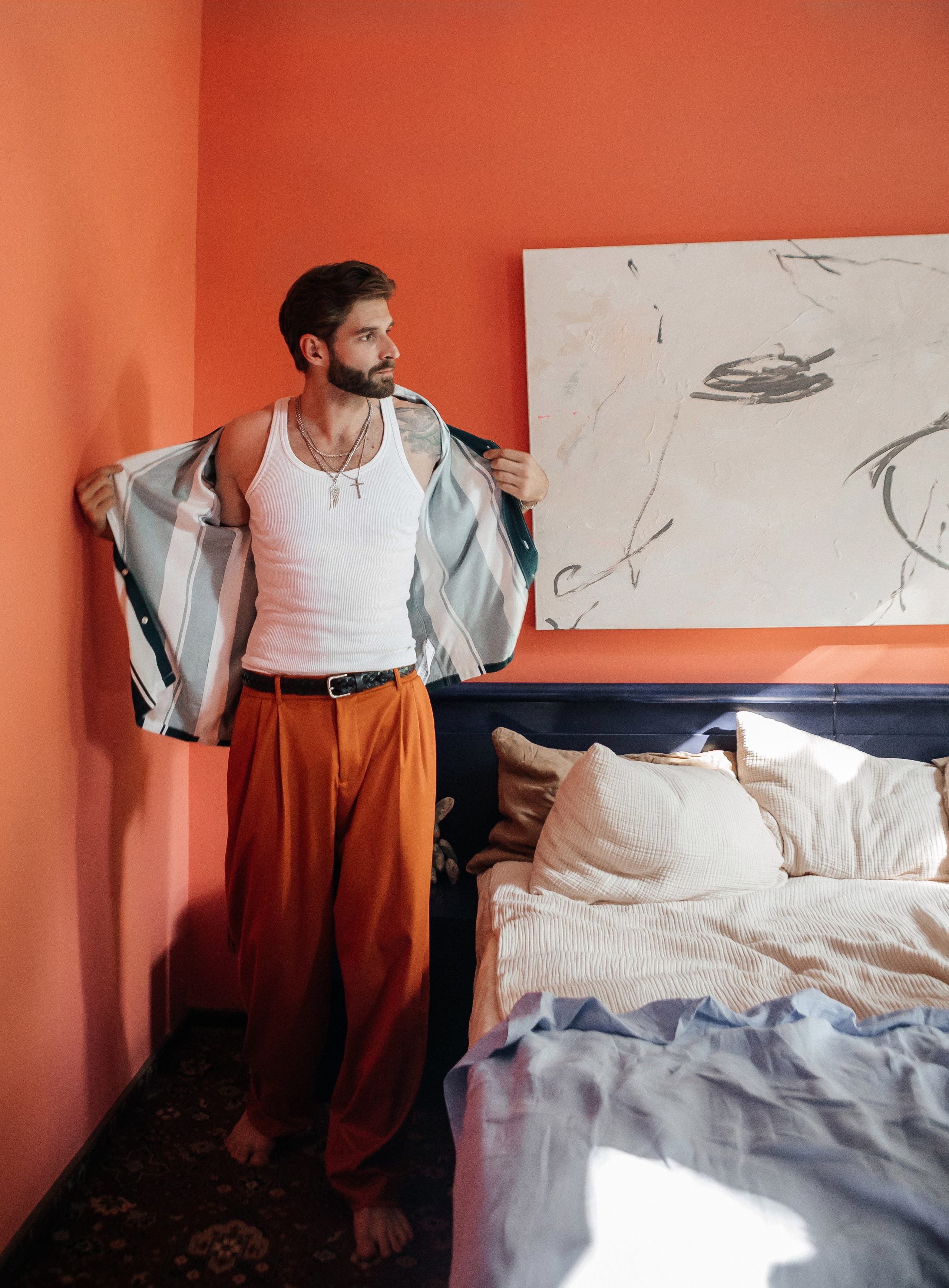 Мужской портрет «мысли не дают мне покоя». Свадебный и семейный фотограф Ибрагимова Мария из Екатеринбурга