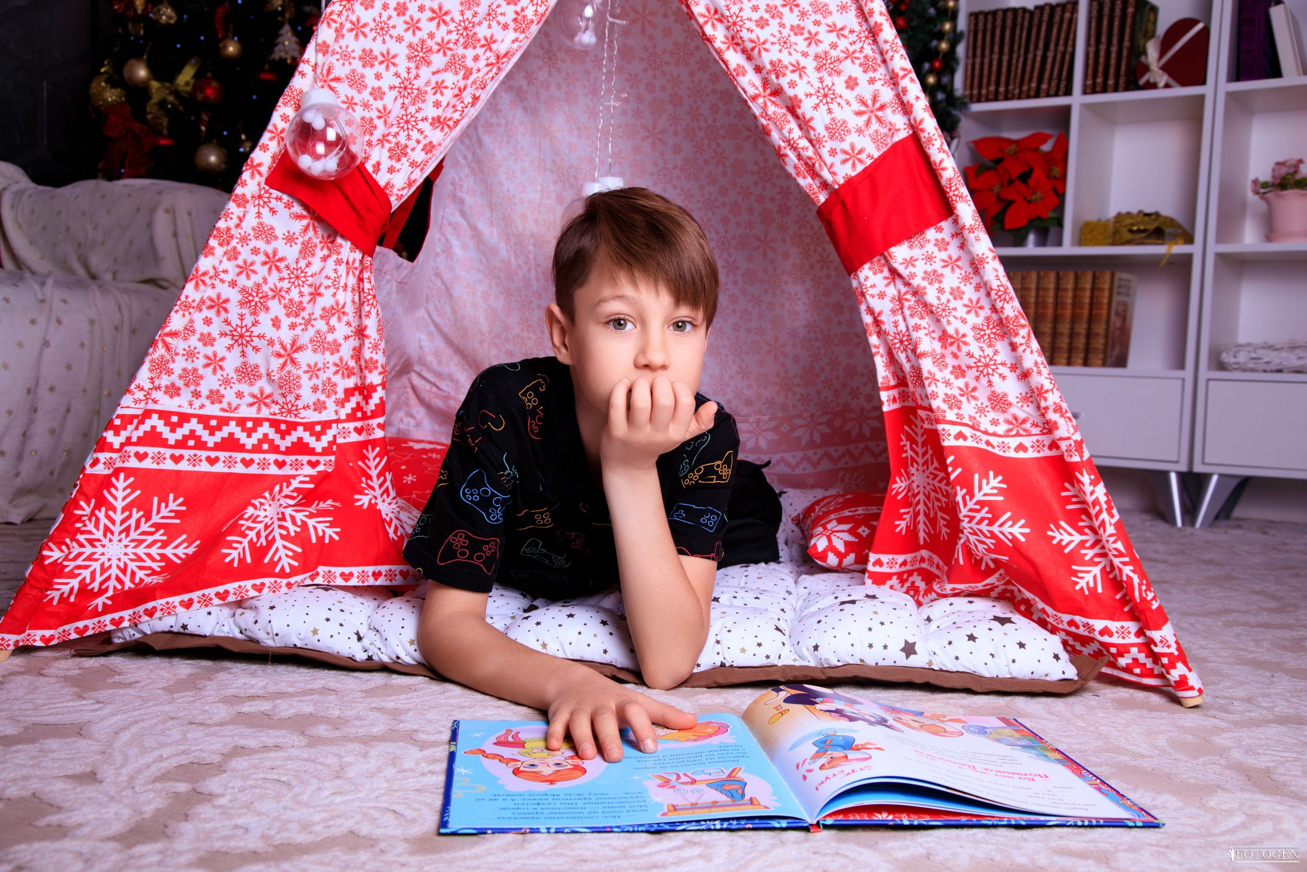 Портфолио новогодние фотосессии для детей в Краснодаре. Интерьерная фотостудия FOTOGEN г. Краснодар