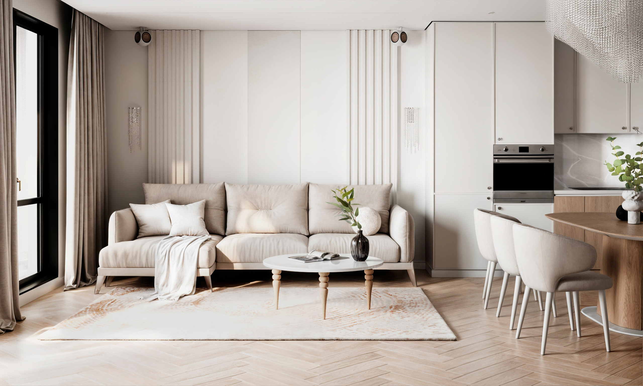 кухня-гостиная, интерьер кухни-гостиной, интерьер гостиной, дизайнер интерьера, дизайн интерьера Санкт-Петербург, дизайнер интерьера, дизайнер интерьеров, дизайн СПБ