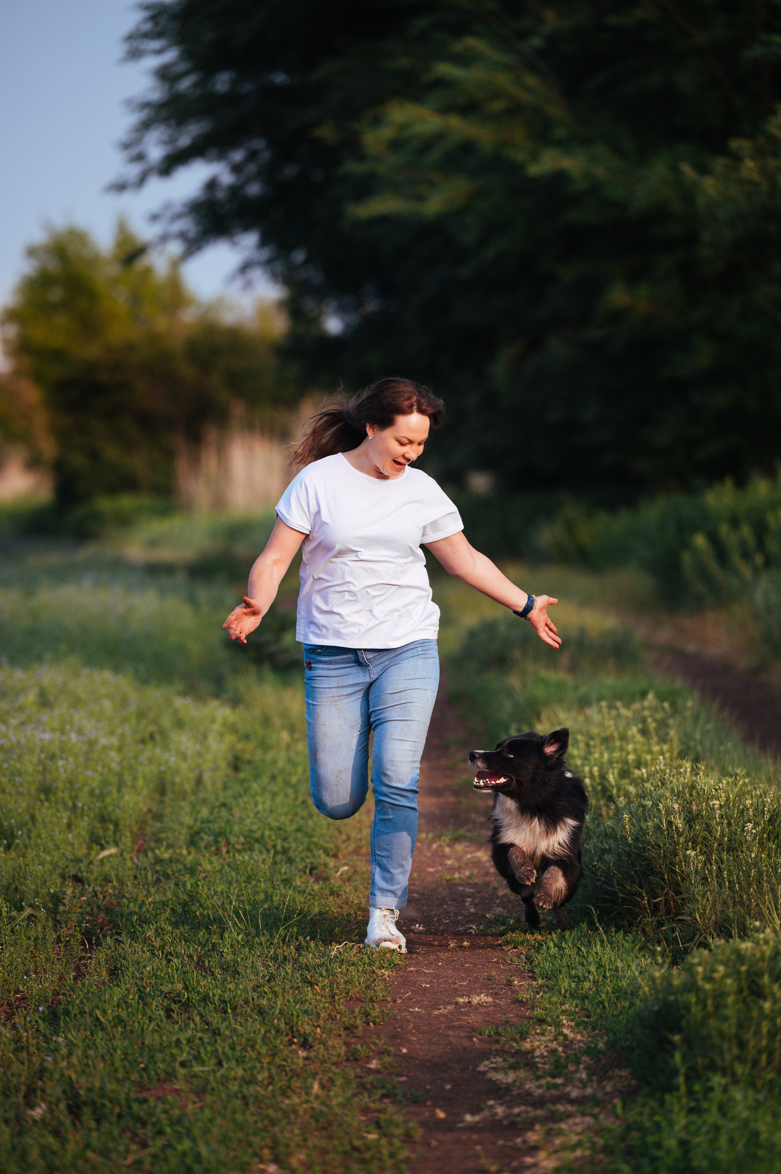 Прогулка на рассвете с бордер-колли. Фотограф в Ростове —на — Дону