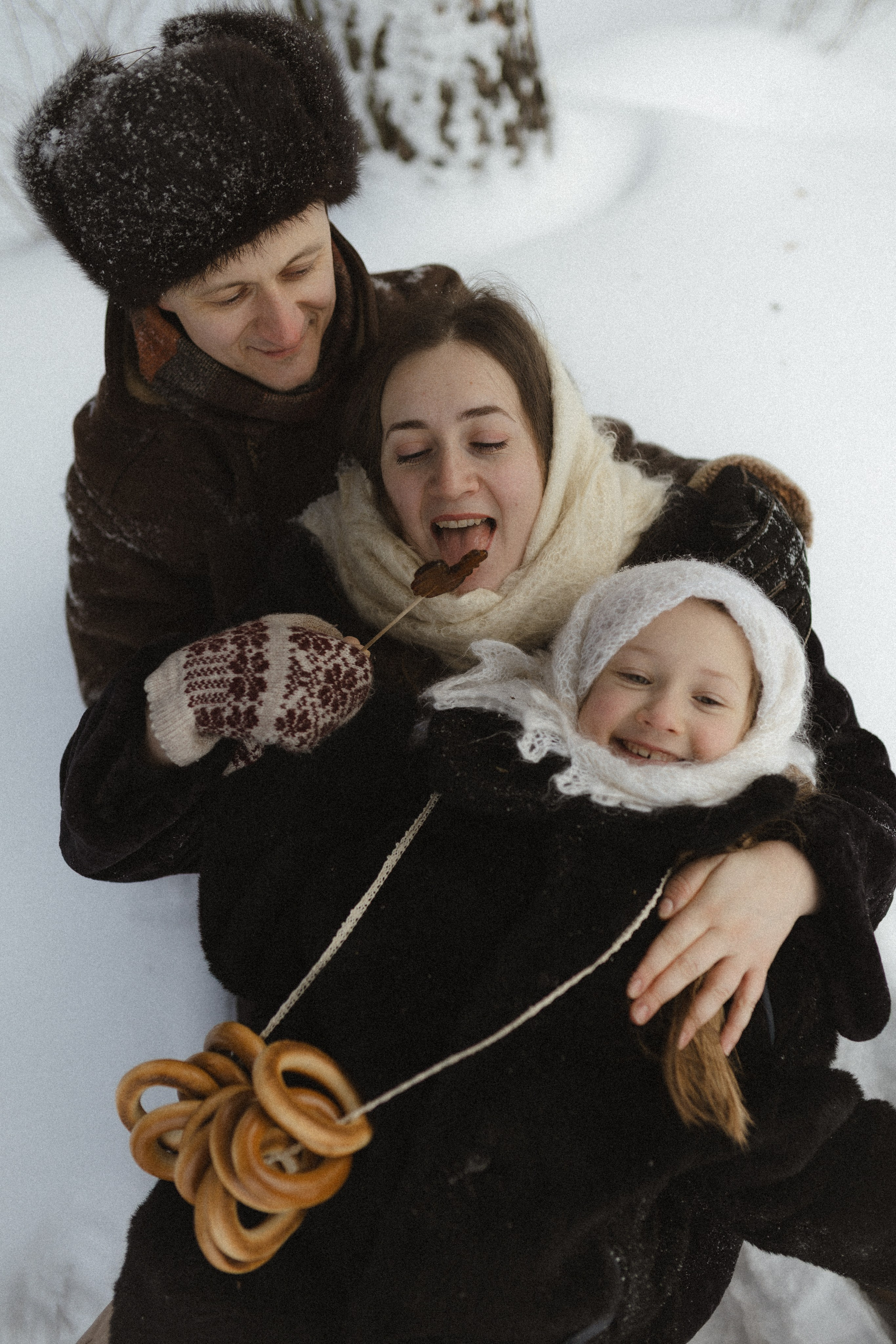 Зима не холодная, когда рядом свои. Семейный фотограф в Москве Алина Савченко