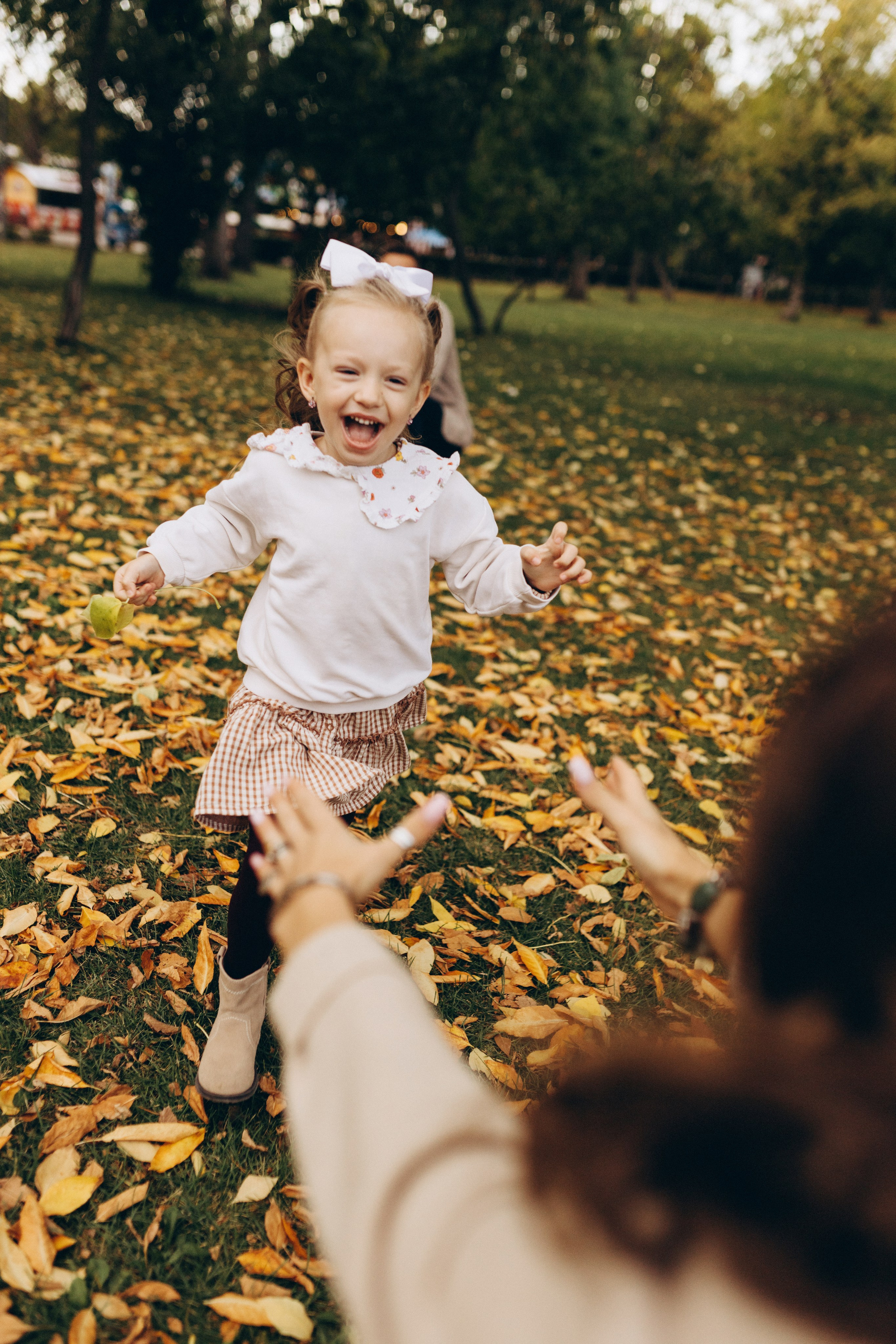 Семейная фотосессия в осеннем парке. Семейный фотограф в Самаре Елена Ефимова