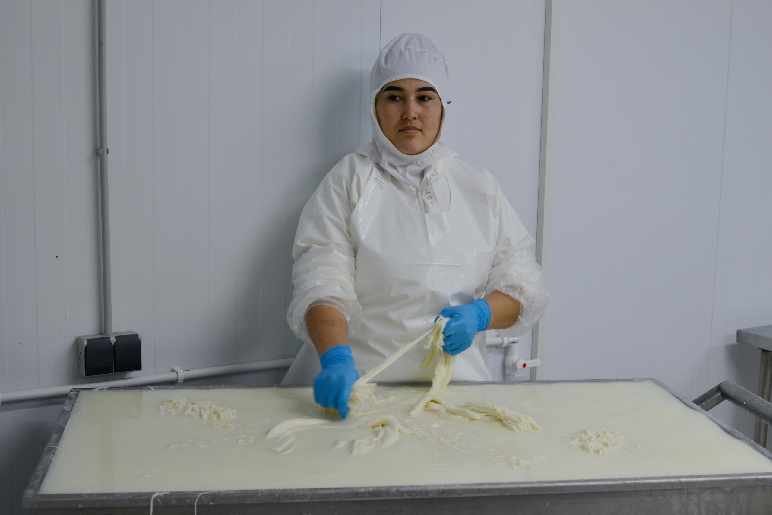 Производство итальянского сыра в Новомосковске. Коммерческая фотосъёмка городской среды, архитектуры и производственных объектов
