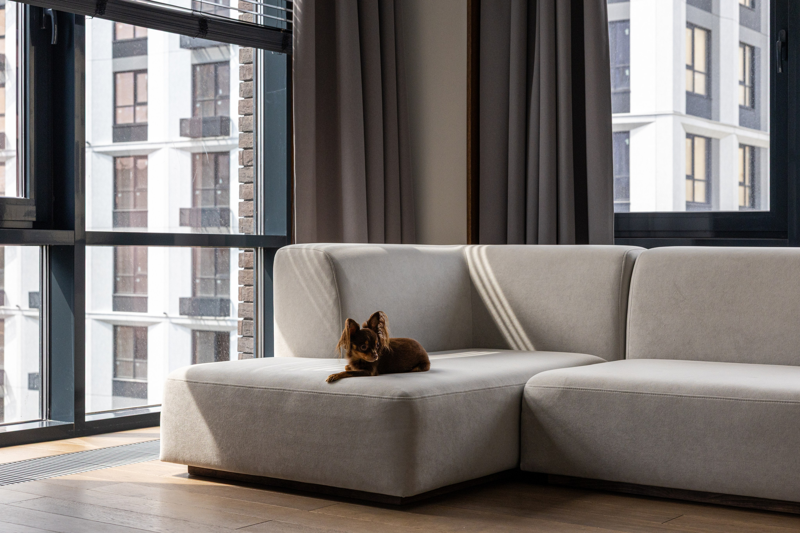 Дизайнерская семейная квартира с панорамными окнами. Veselinskiy| Интерьерный фотограф | Москва