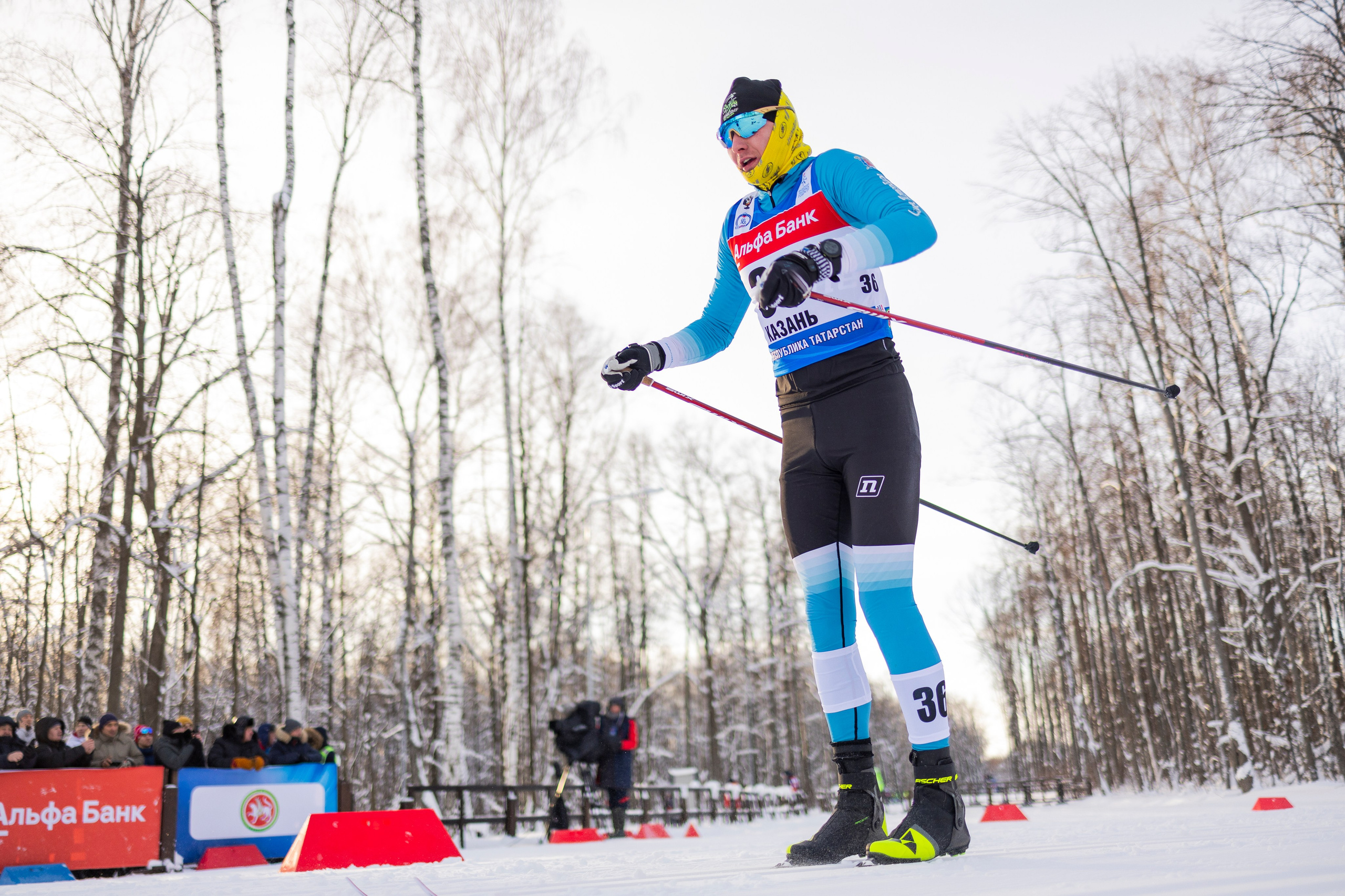 Кубок России по лыжным гонкам. Мужчины скиатлон. Спортивный репортажный фотограф Казань Нафис Сиразетдинов