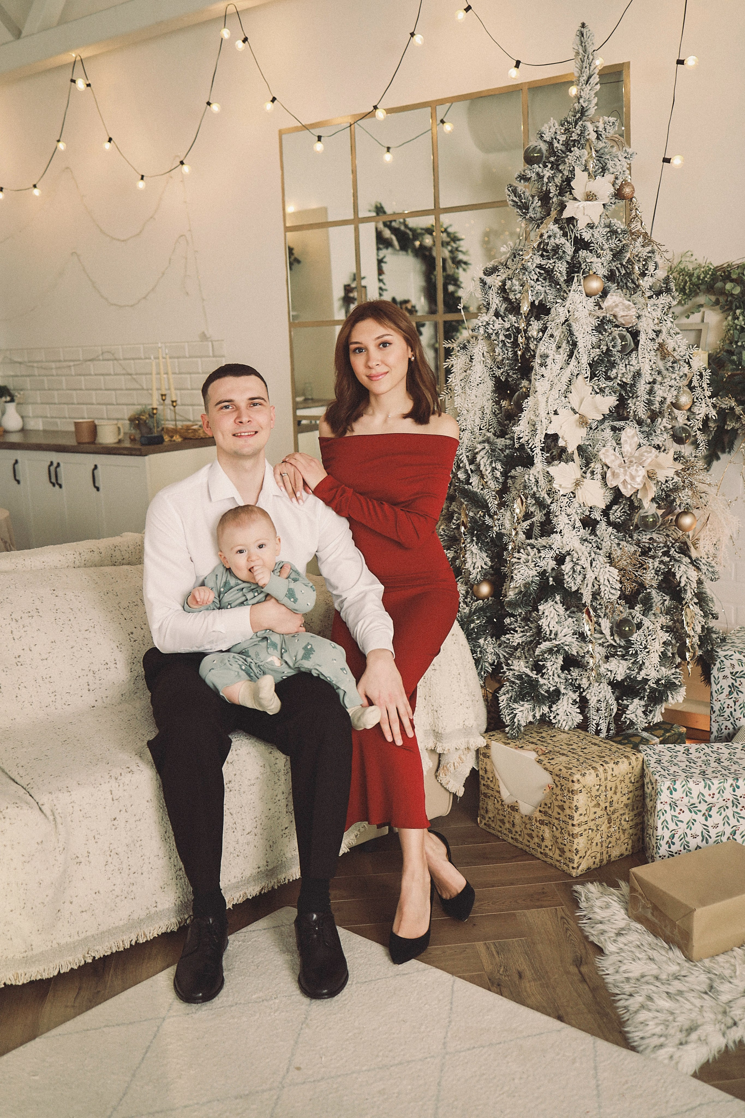 Семейная новогодняя фотосессия. Студия Сканди. Иванова Ирина Свадебный и семейный фотограф г. Уфа