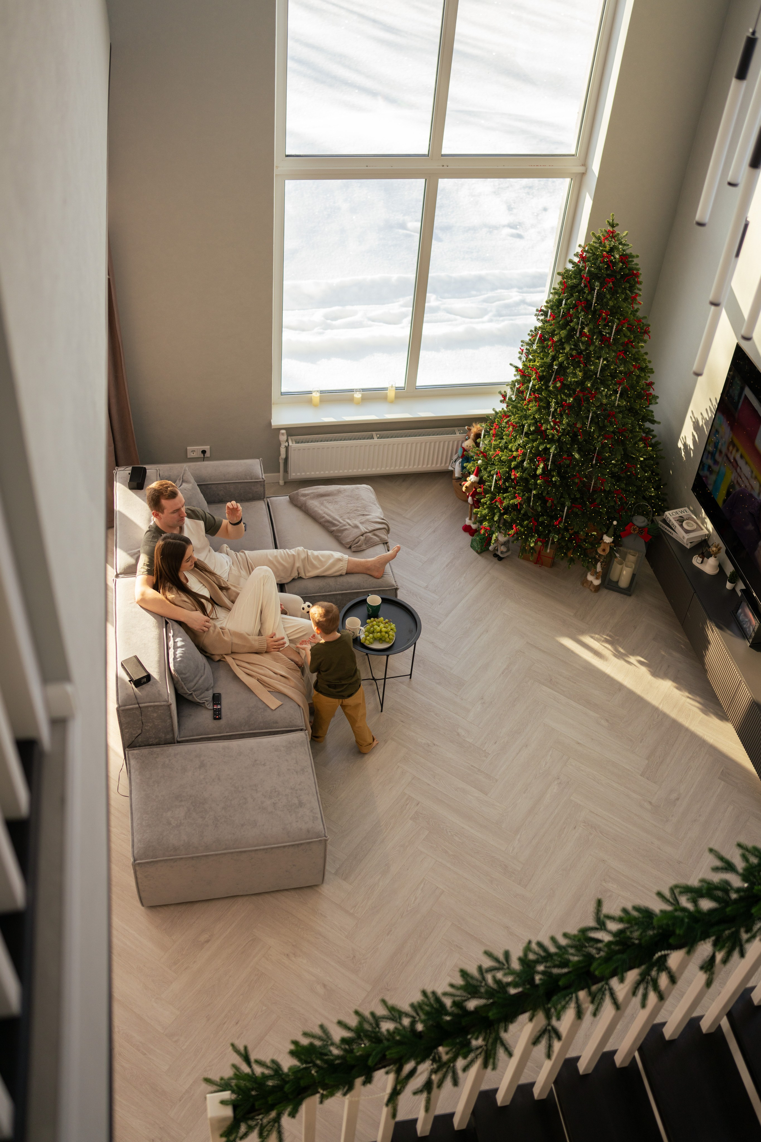 Домашняя съемка семьи Ксении и Алексея. Семейный и портретный фотограф в Санкт-Петербурге Татьяна Гримоть